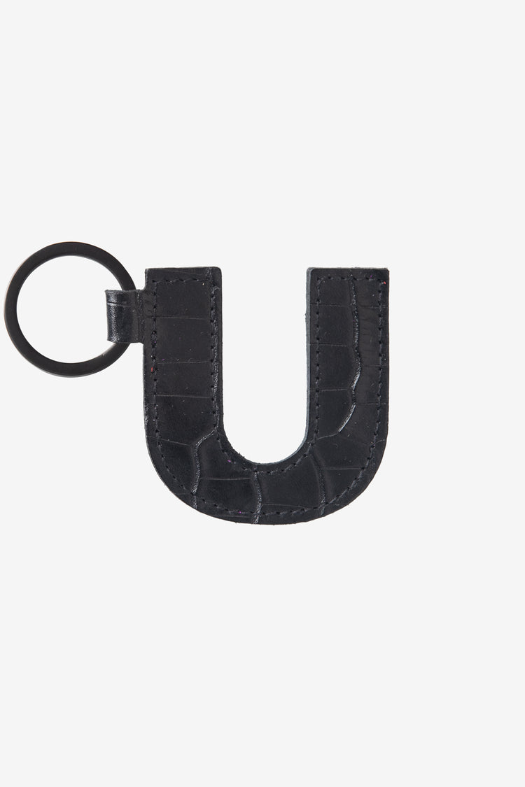 RLH520 - Leather Alphabet Keychain
