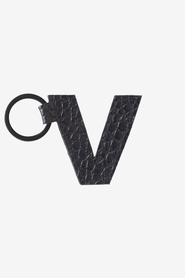 RLH520 - Leather Alphabet Keychain