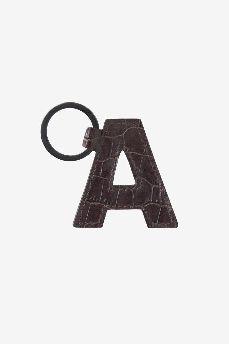 RLH520 - Leather Alphabet Keychain