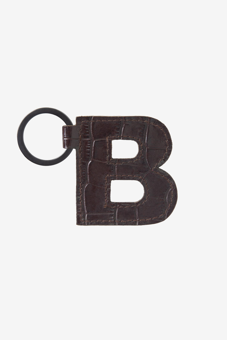 RLH520 - Leather Alphabet Keychain