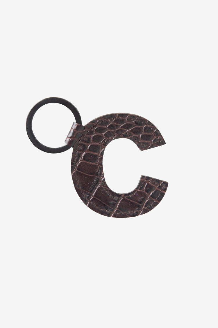 RLH520 - Leather Alphabet Keychain
