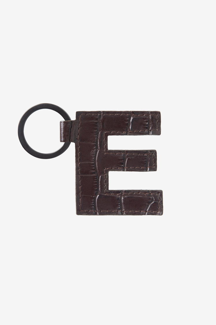 RLH520 - Leather Alphabet Keychain