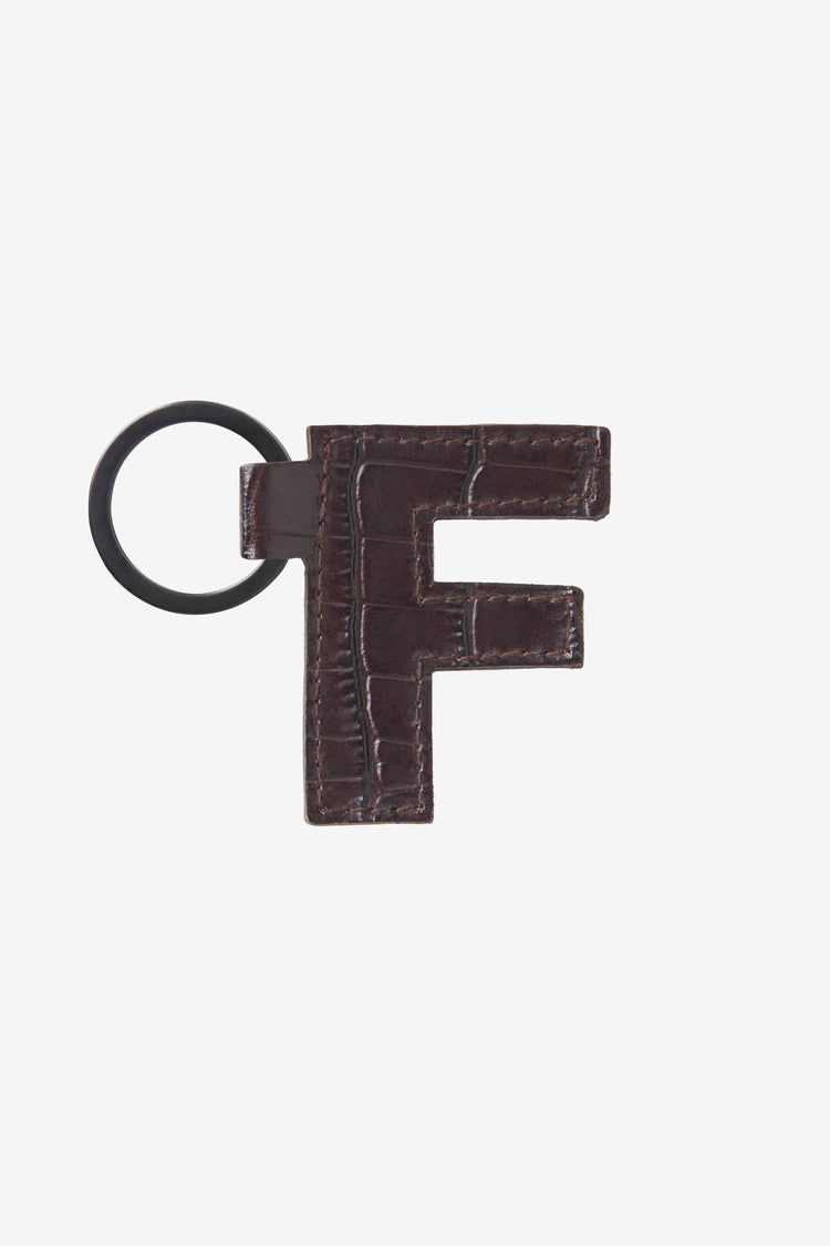 RLH520 - Leather Alphabet Keychain