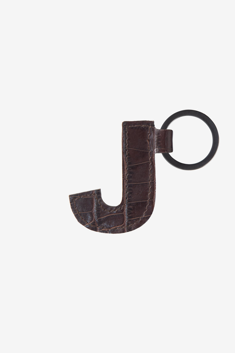 RLH520 - Leather Alphabet Keychain