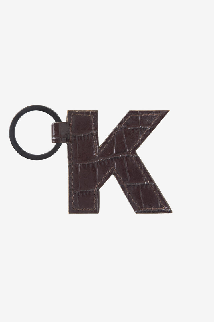 RLH520 - Leather Alphabet Keychain