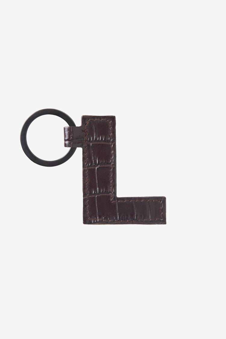 RLH520 - Leather Alphabet Keychain