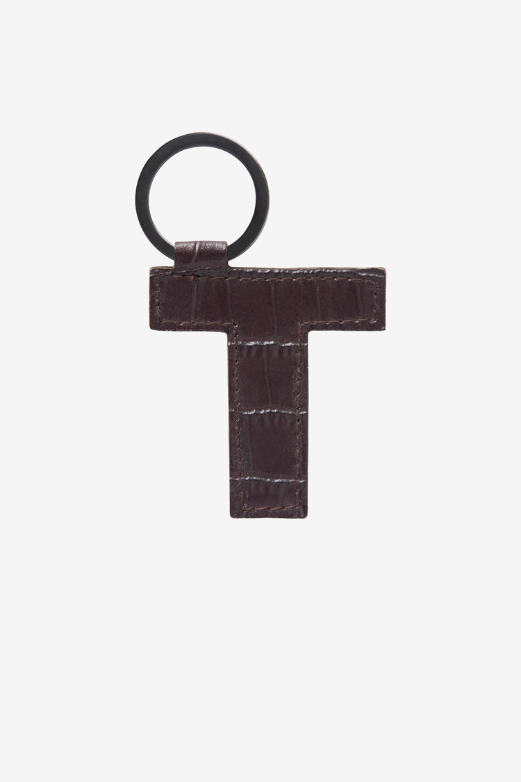 RLH520 - Leather Alphabet Keychain