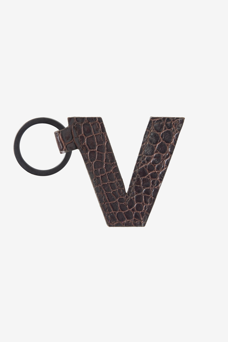 RLH520 - Leather Alphabet Keychain