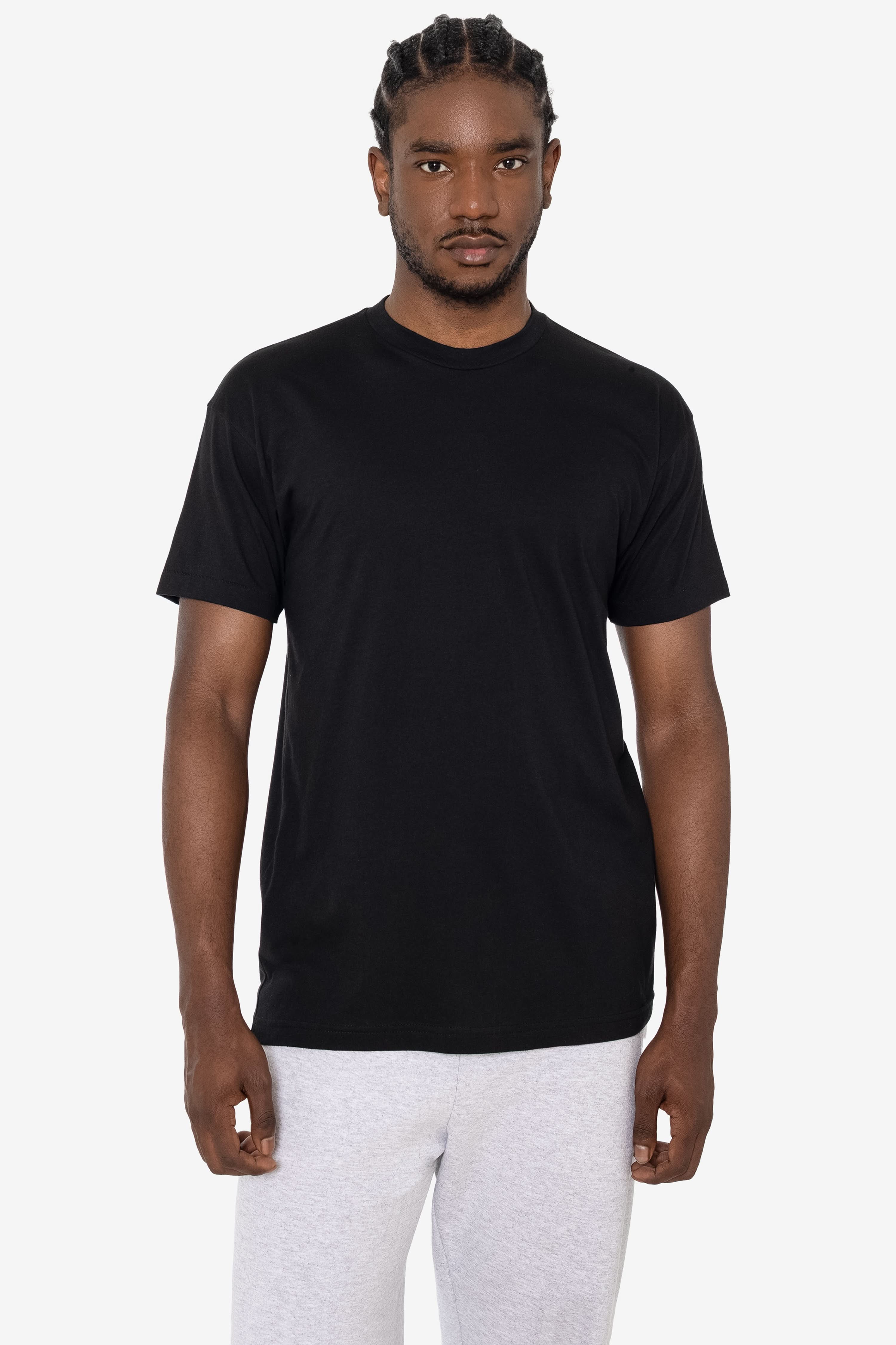 FF01 - Poly-Cotton Crew Neck T-Shirt – Los Angeles Apparel