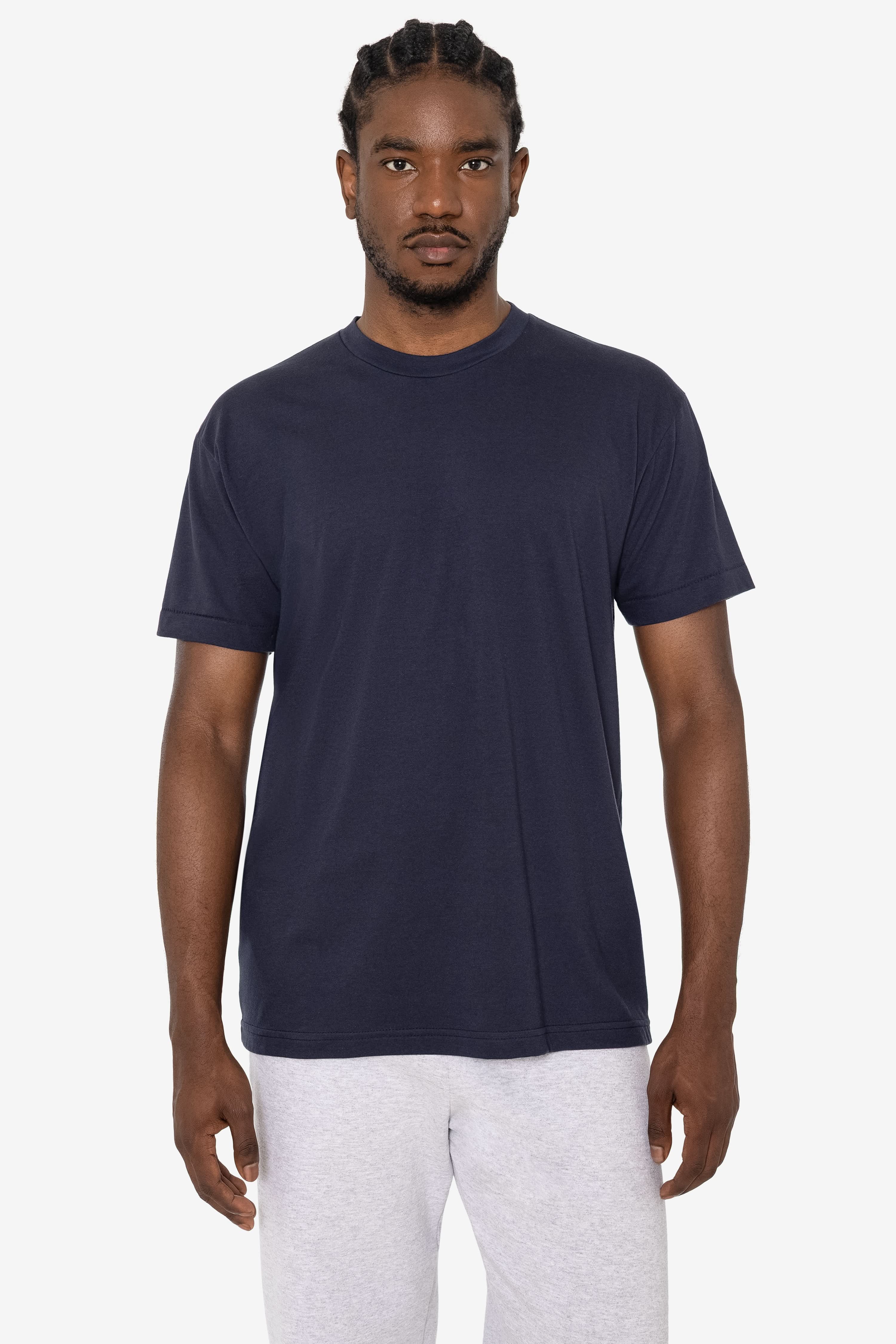 FF01 - Poly-Cotton Crew Neck T-Shirt – Los Angeles Apparel