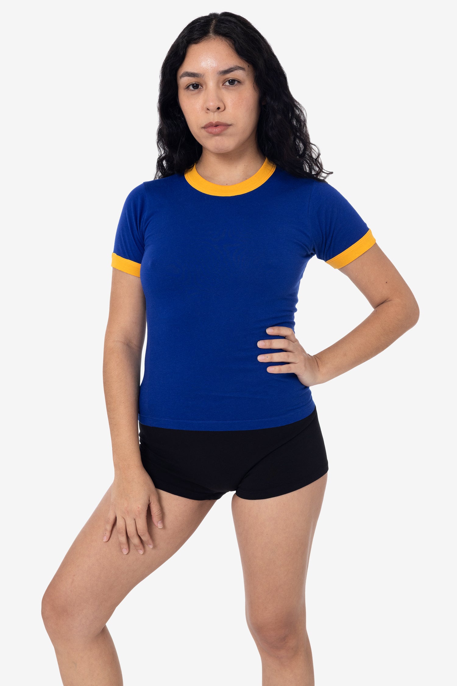 Polyester Ringer Tee FF310 - Women's Poly Cotton Ringer Tee – Los Angeles Apparel