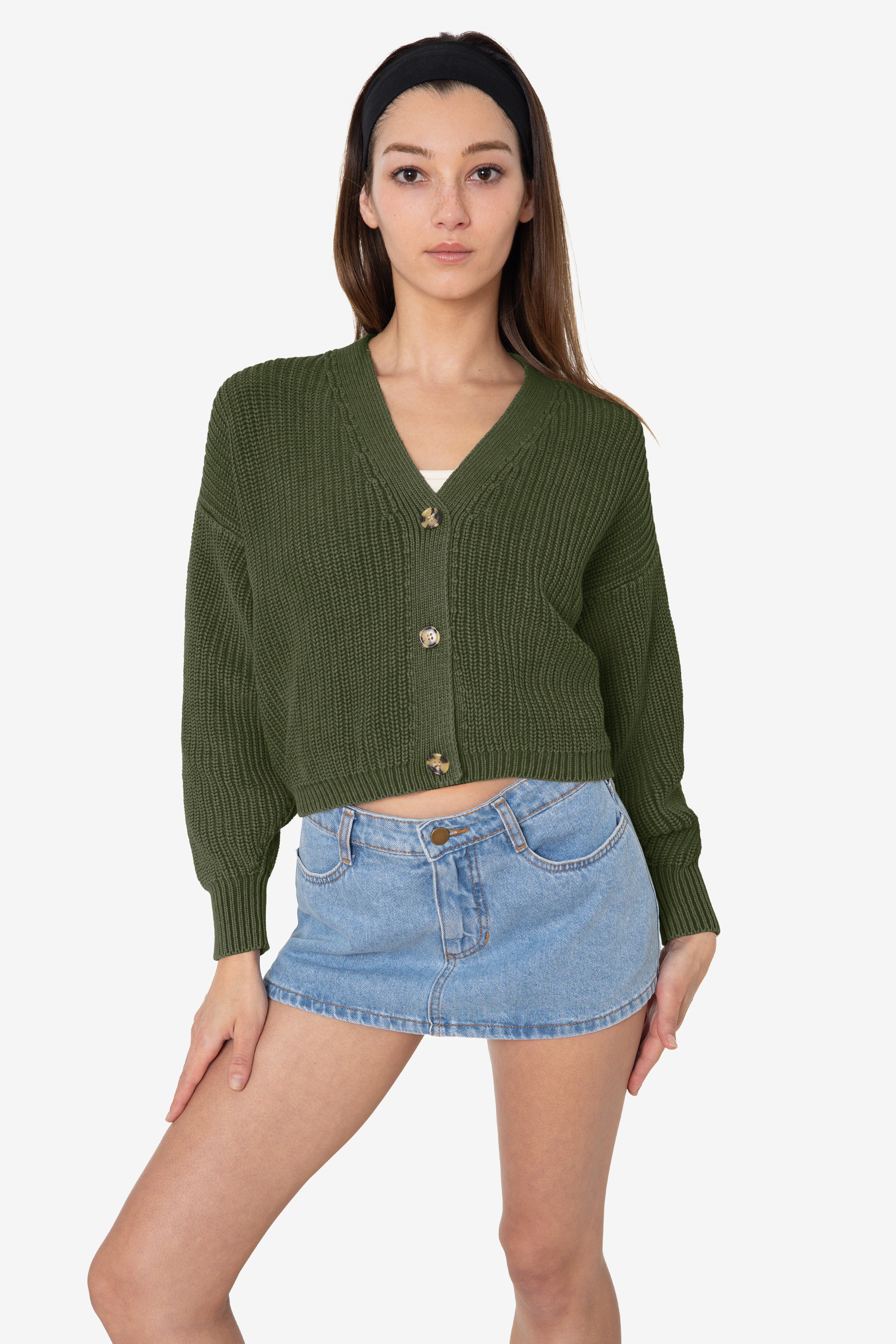 FM35GD - Fisherman Cropped Cardigan – Los Angeles Apparel