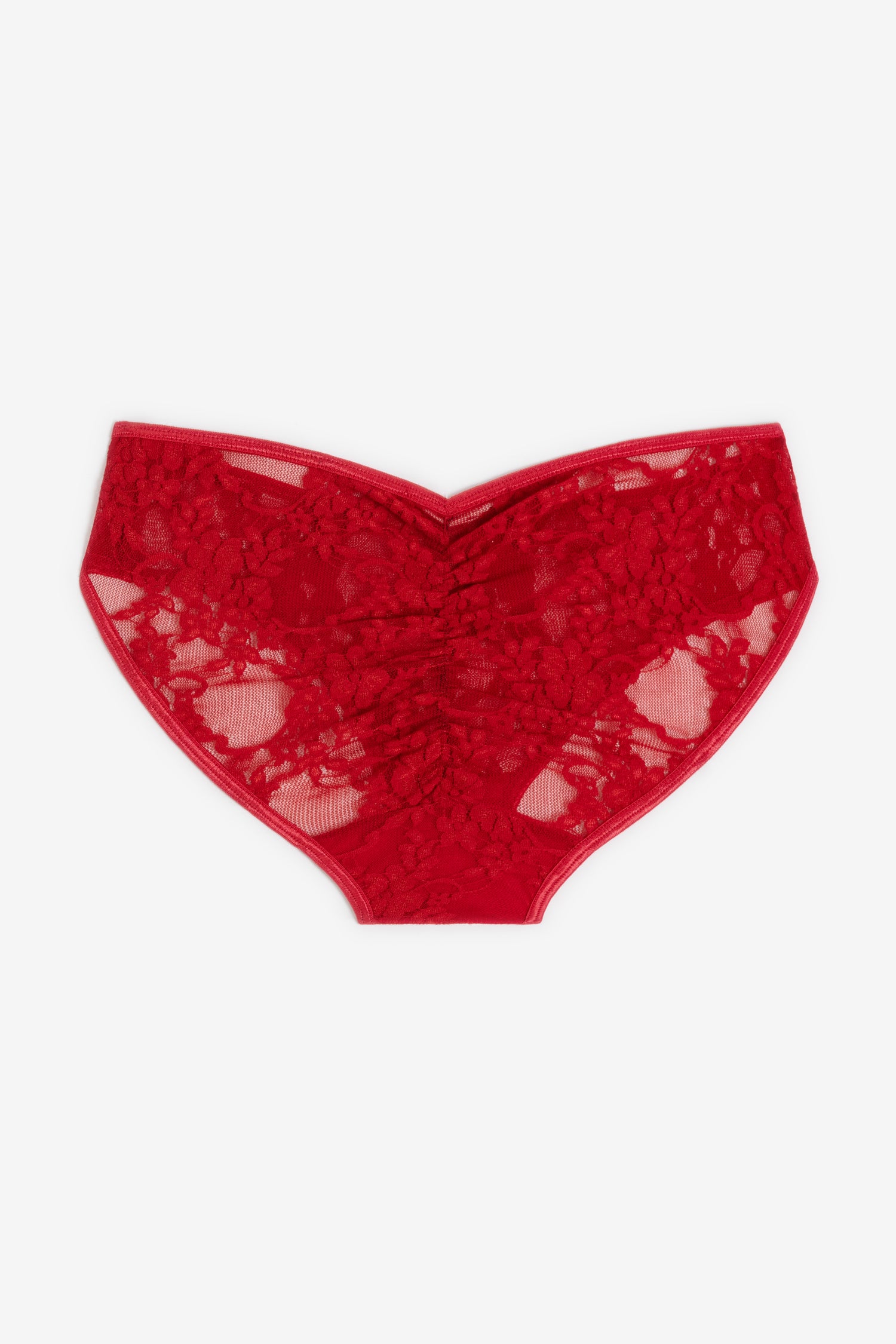 FNS08 - Floral Lace Ruched Back Bikini Panty – Los Angeles Apparel