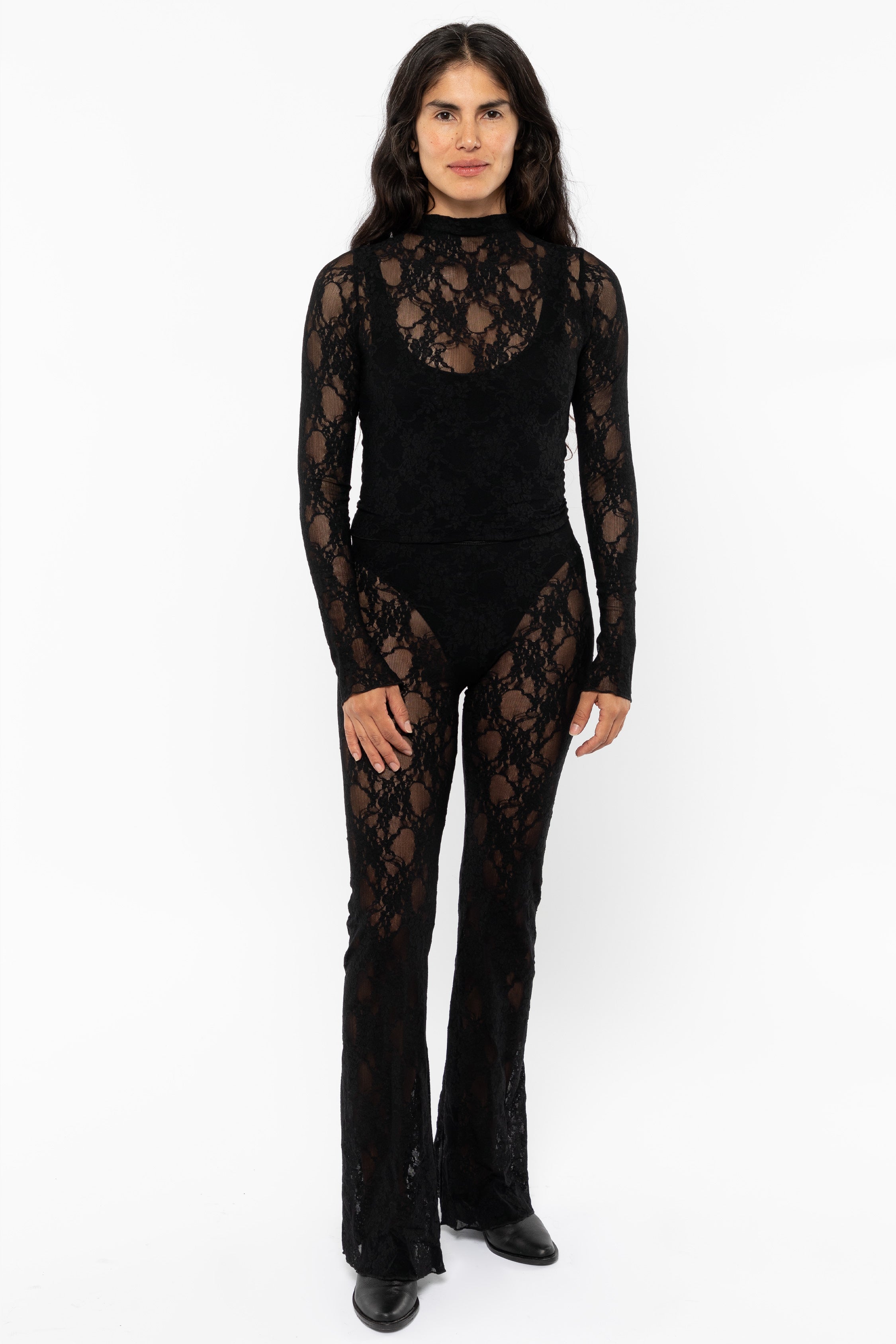 Floral Sequined Plunging Neck Long Sleeve Bodysuit BLACK: Rompers, ZAFUL