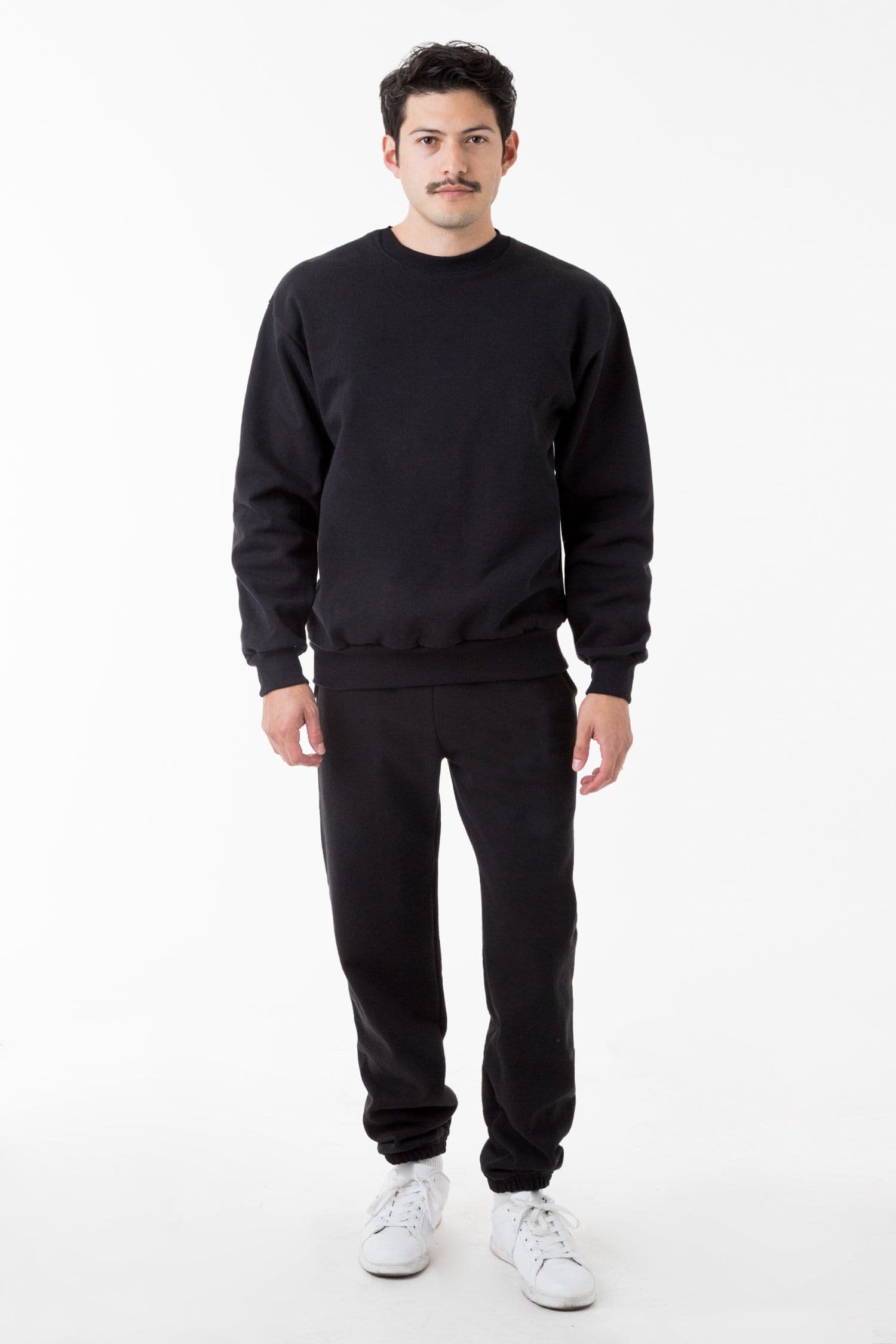 Los Angeles Apparel 14oz Garment Dye Heavy Fleece Hoodie & Pants - Vintage  Black 👤180cm (M) #losangelesapparel