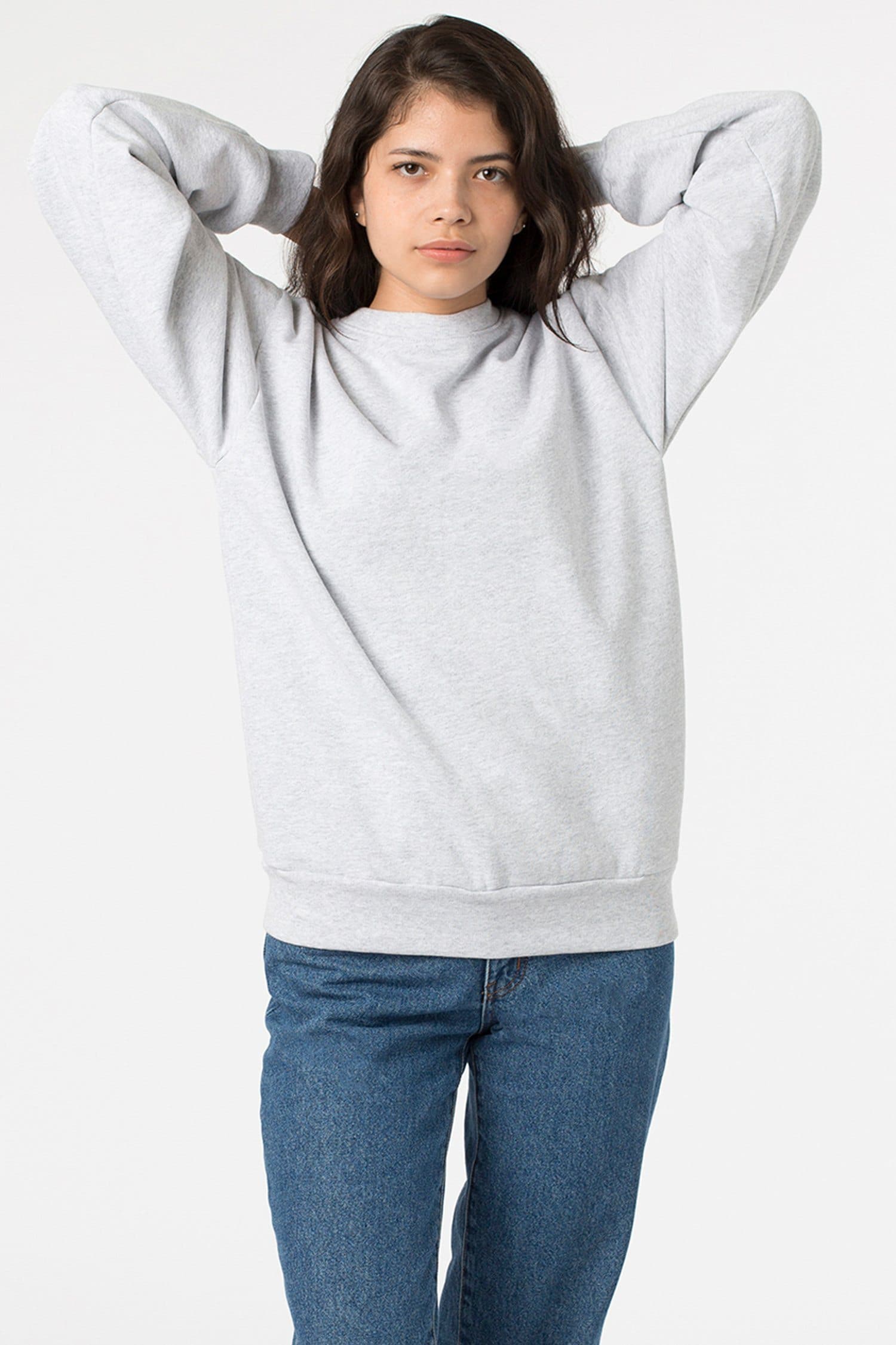 HF07 - Heavy Fleece Crewneck Sweatshirt (Garment Dye) – Los Angeles Apparel