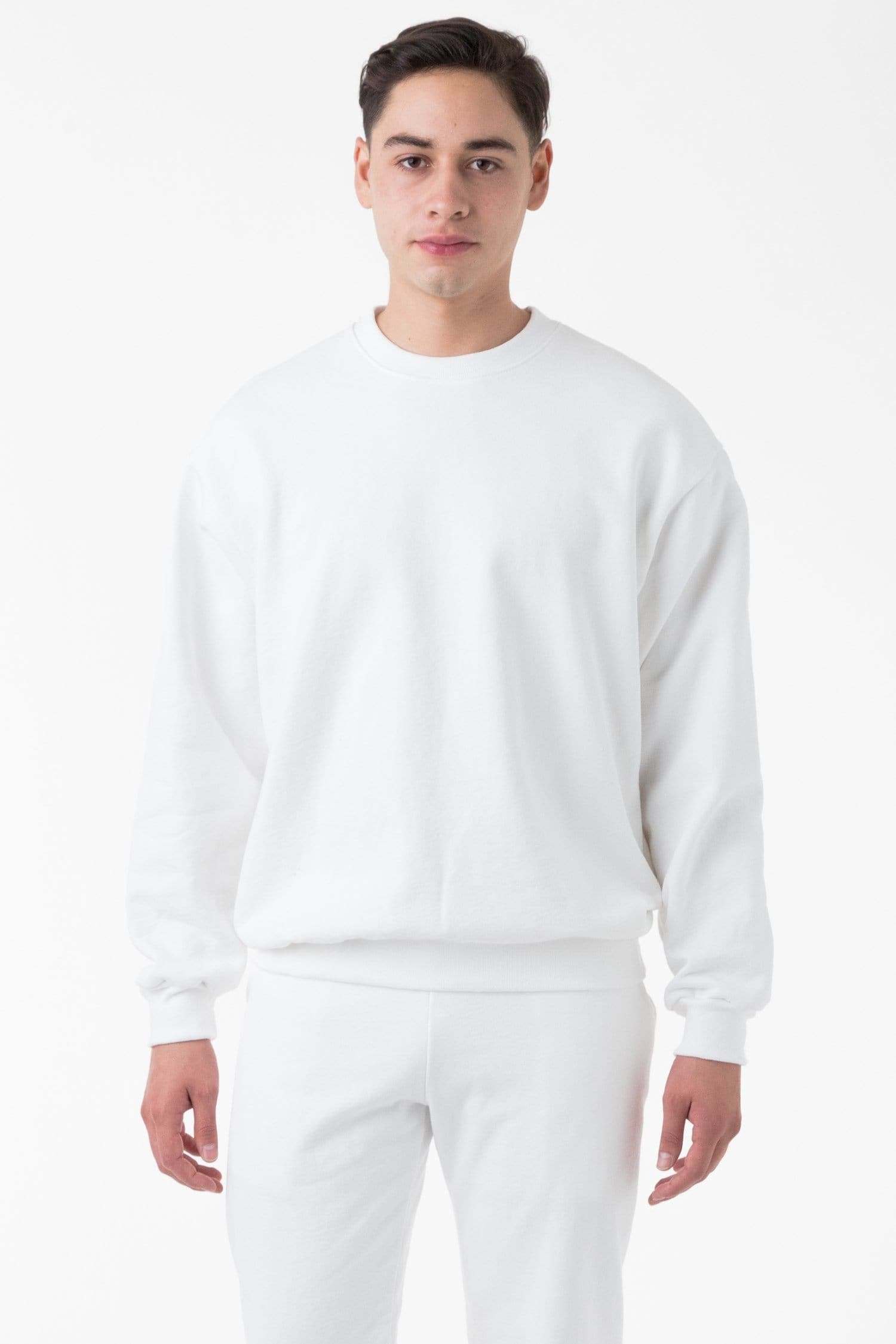 Oversized white 2024 crew neck sweater