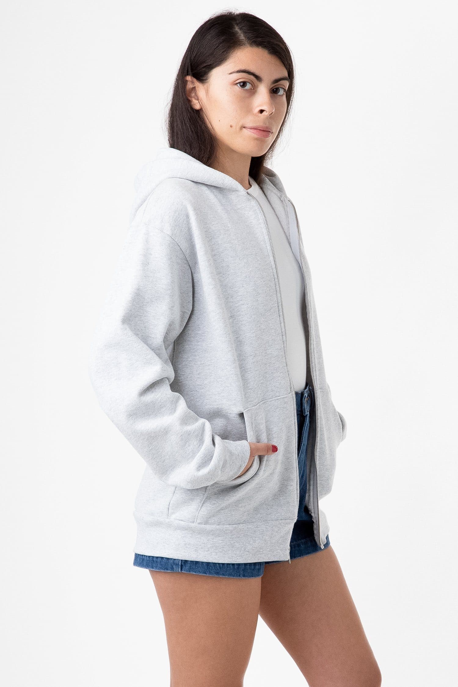 HF10 - Heavy Fleece Zip-Up Hoodie (Piece Dye) – Los Angeles Apparel