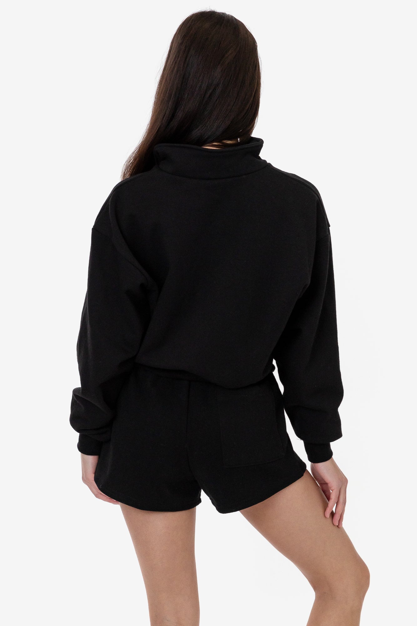 Los Angeles Apparel HF Cropped Half Zip Pullover – luxurystreetwearblanks