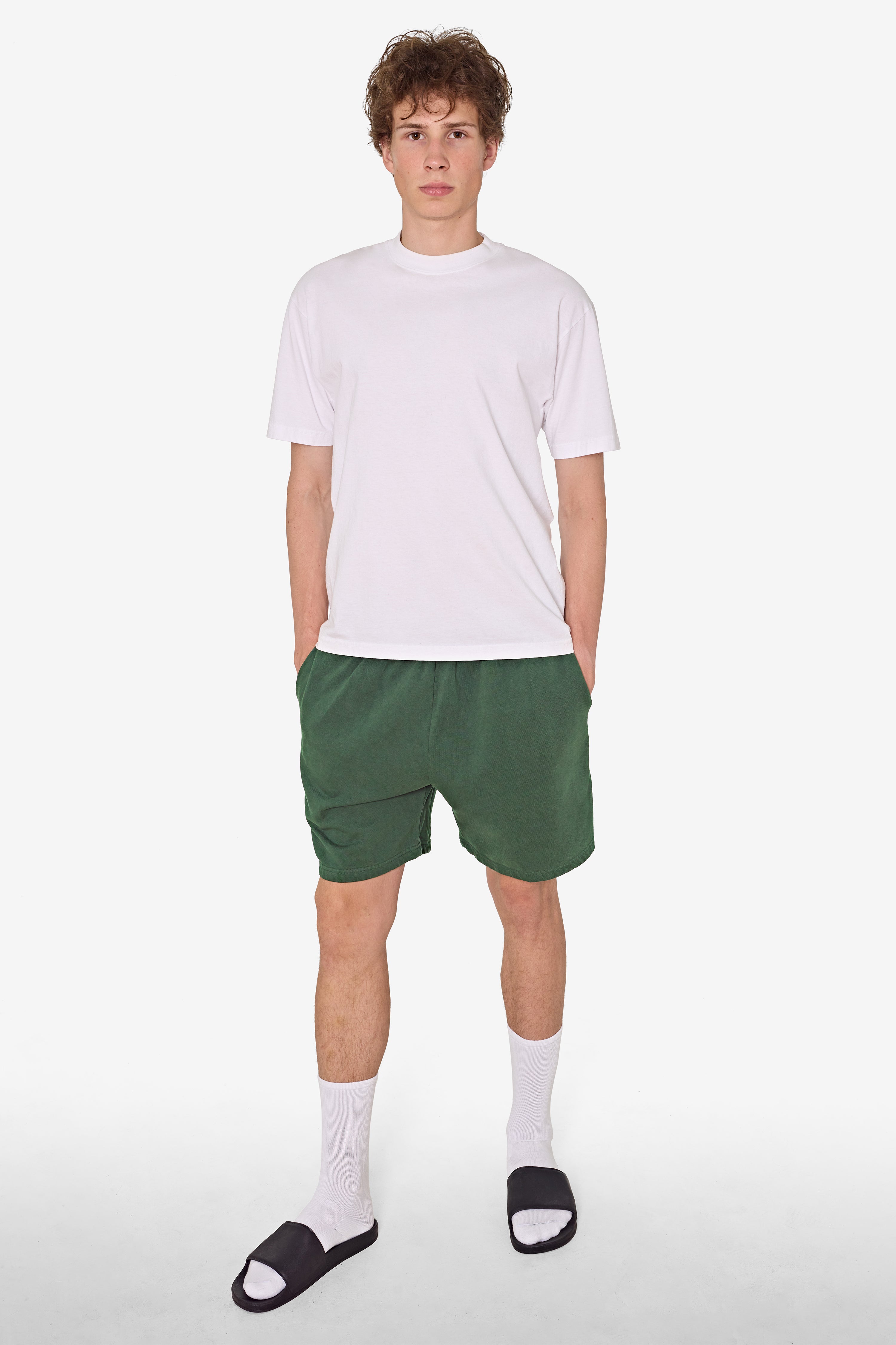 HF02 - Heavy Fleece Sweat Short (Garment Dye) – Los Angeles Apparel