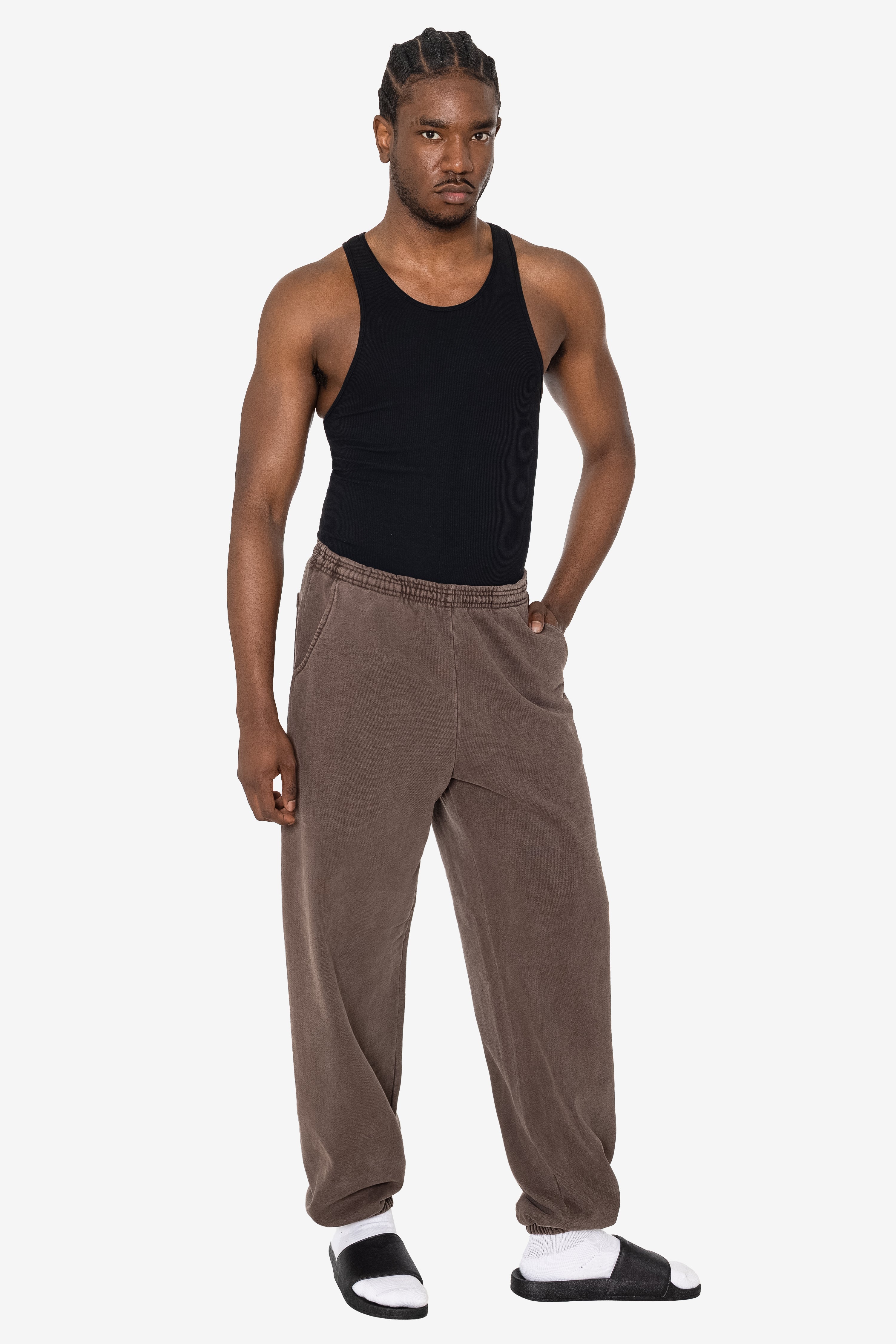 HF04 - Heavy Fleece Sweatpants (Garment Dye) – Los Angeles Apparel