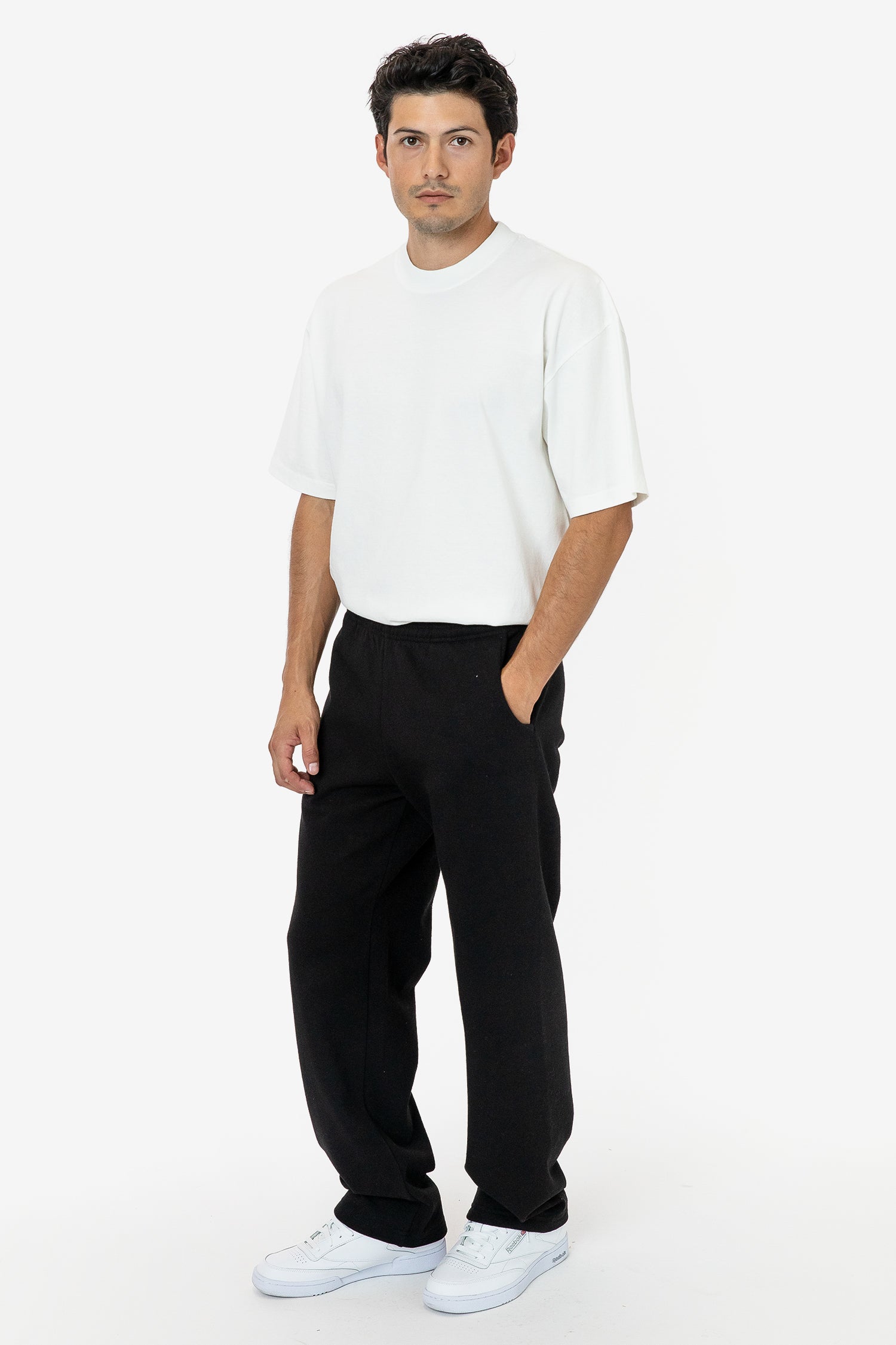 HF05 - Heavy Fleece Wide Leg Sweatpants (Piece Dye)