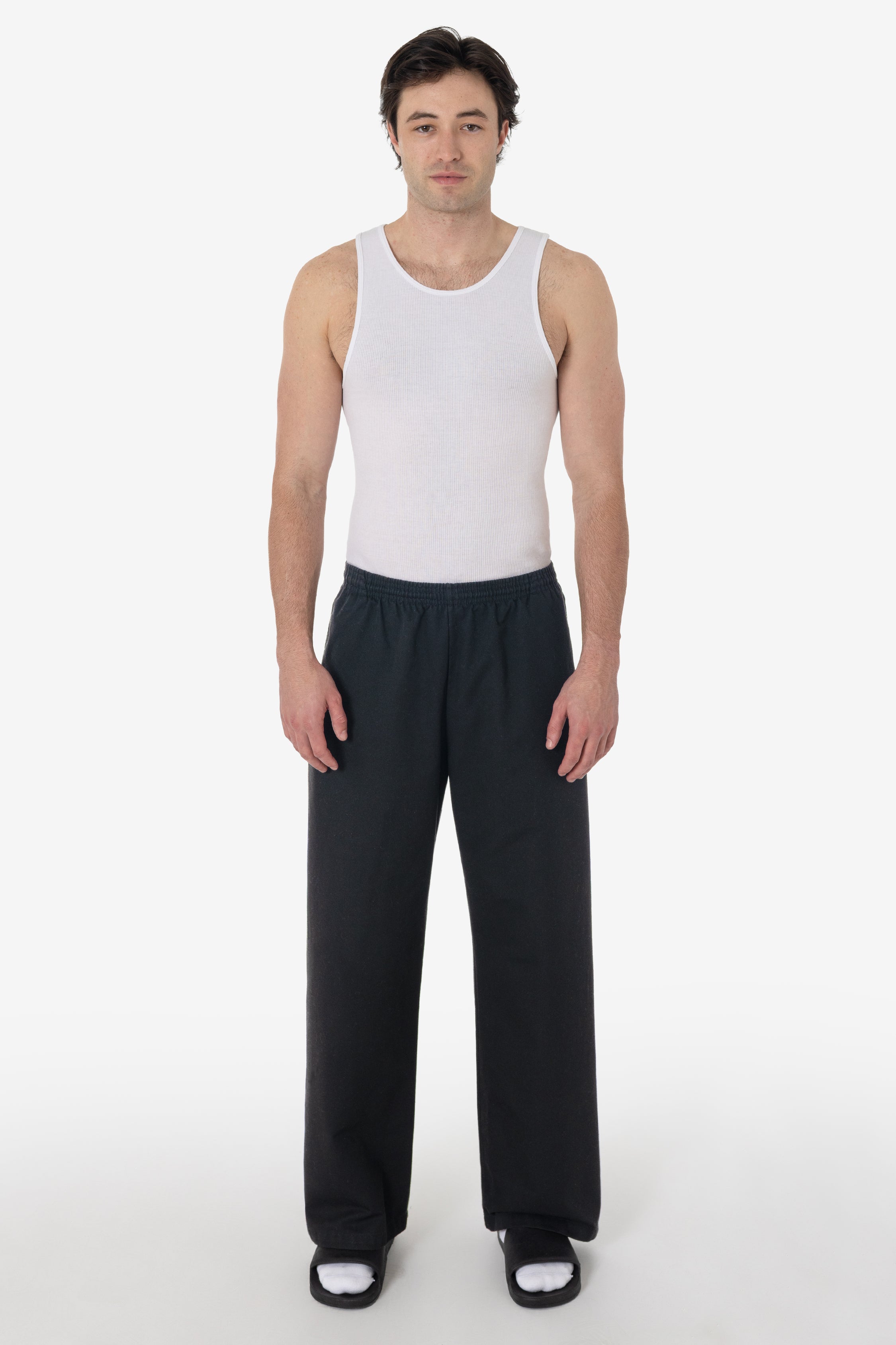 HF05 - Heavy Fleece Wide Leg Sweatpants (Piece Dye)