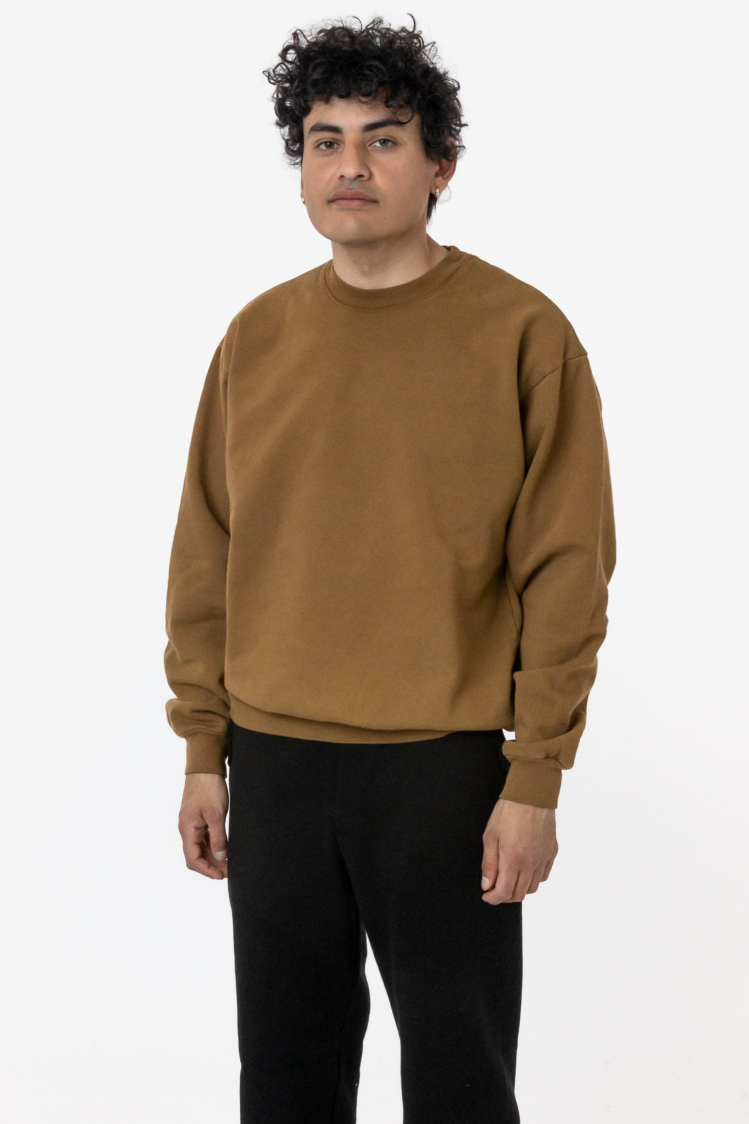 HF07 - Heavy Fleece Crewneck Sweatshirt (Garment Dye) – Los Angeles Apparel