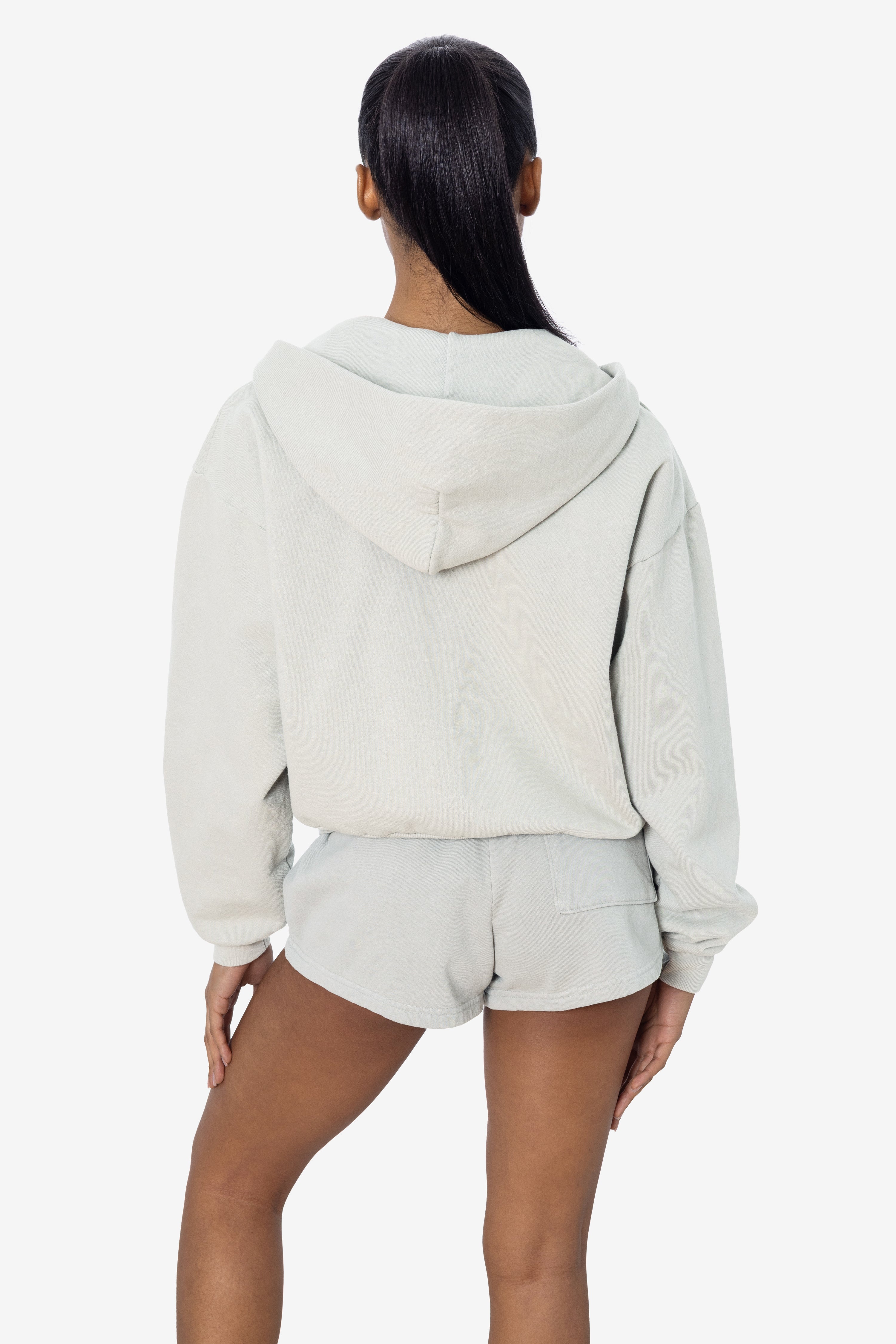 HF16 - Heavy Fleece Cropped Zip-Up Hoodie (Garment Dye) – Los