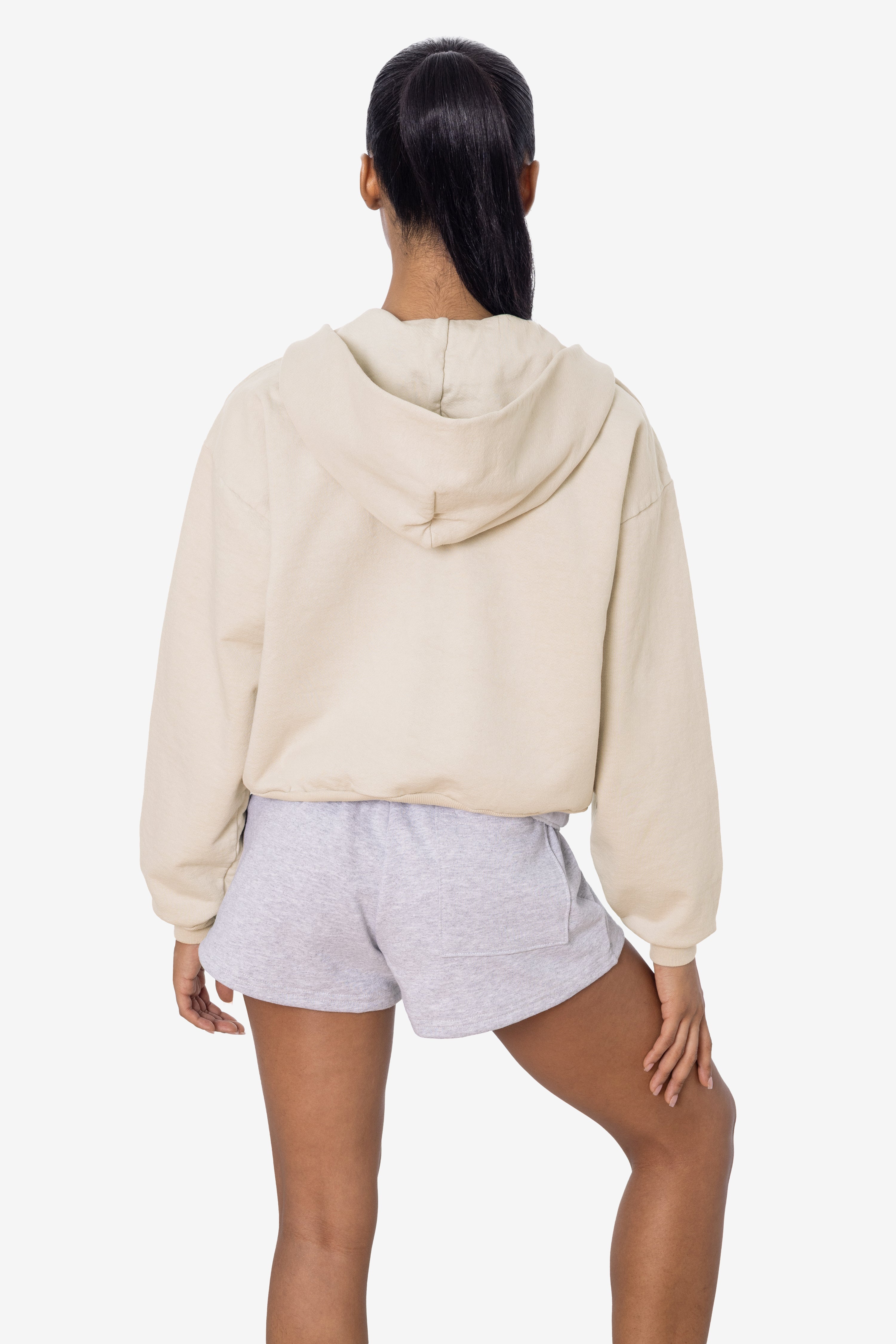 HF16 - Heavy Fleece Cropped Zip-Up Hoodie (Garment Dye) – Los