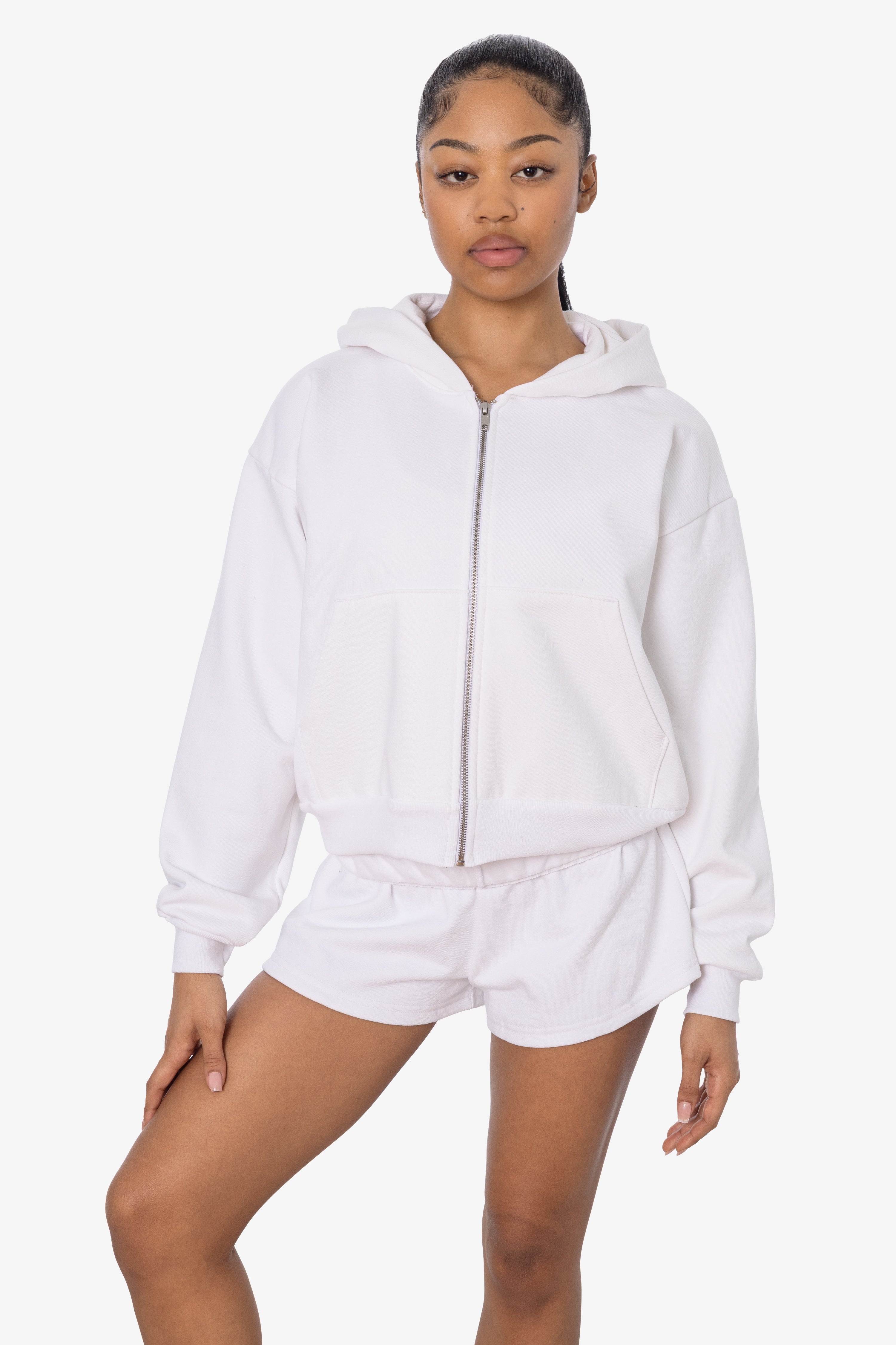 HF16 - Heavy Fleece Cropped Zip-Up Hoodie (Garment Dye) – Los