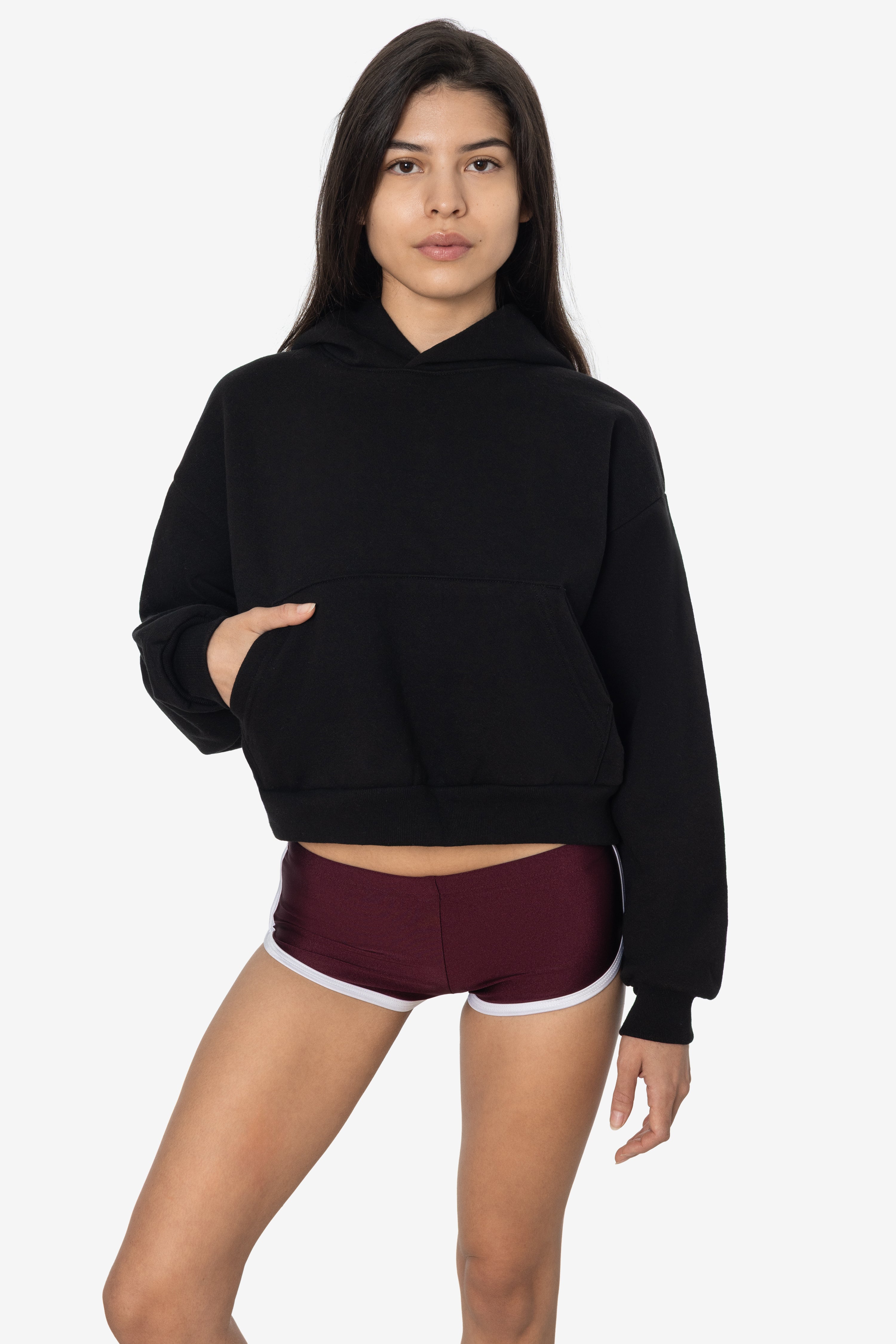 HF19 - Heavy Fleece Cropped Hoodie (Piece Dye) – Los Angeles Apparel