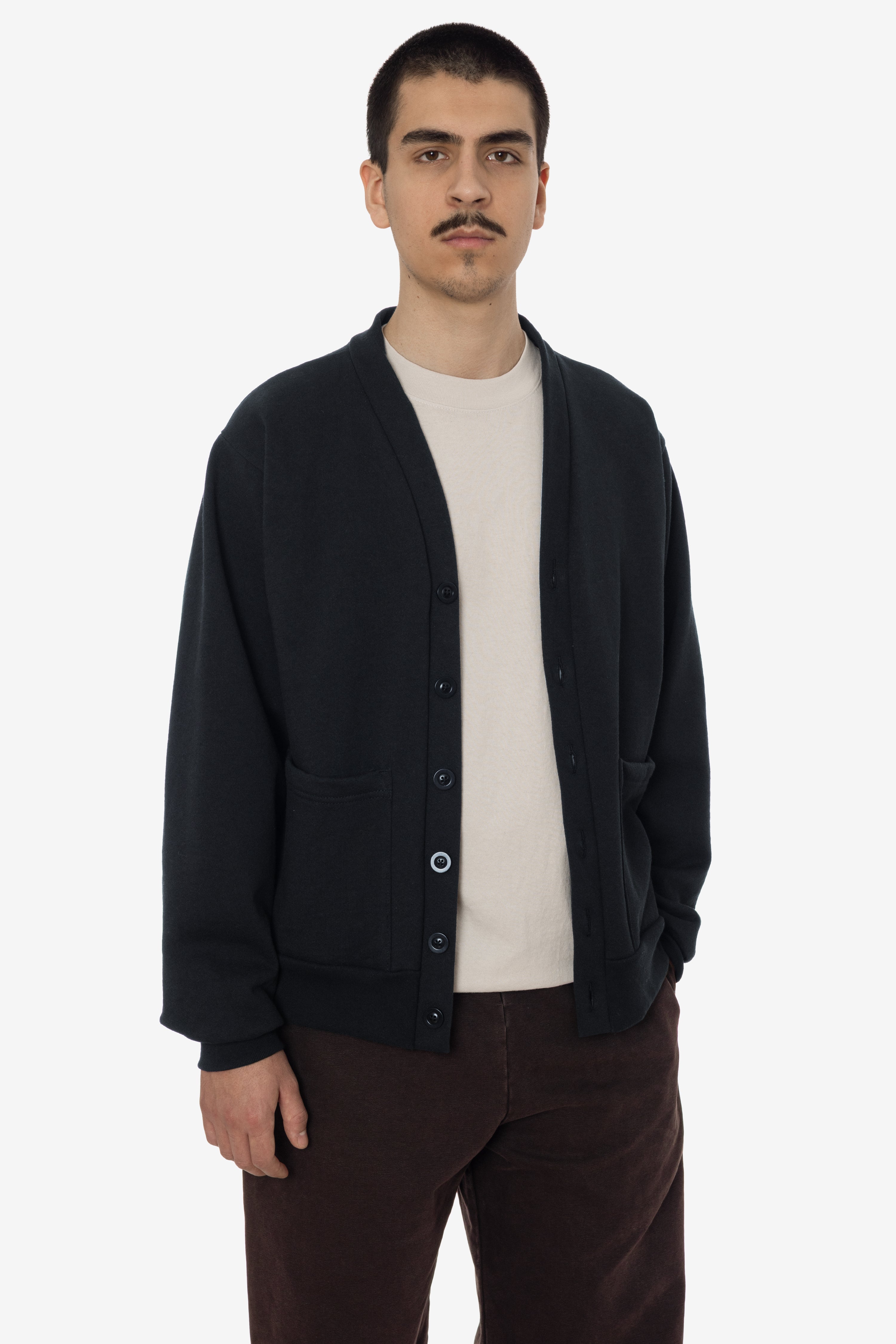 HF-43 - Heavy Fleece Cardigan – Los Angeles Apparel