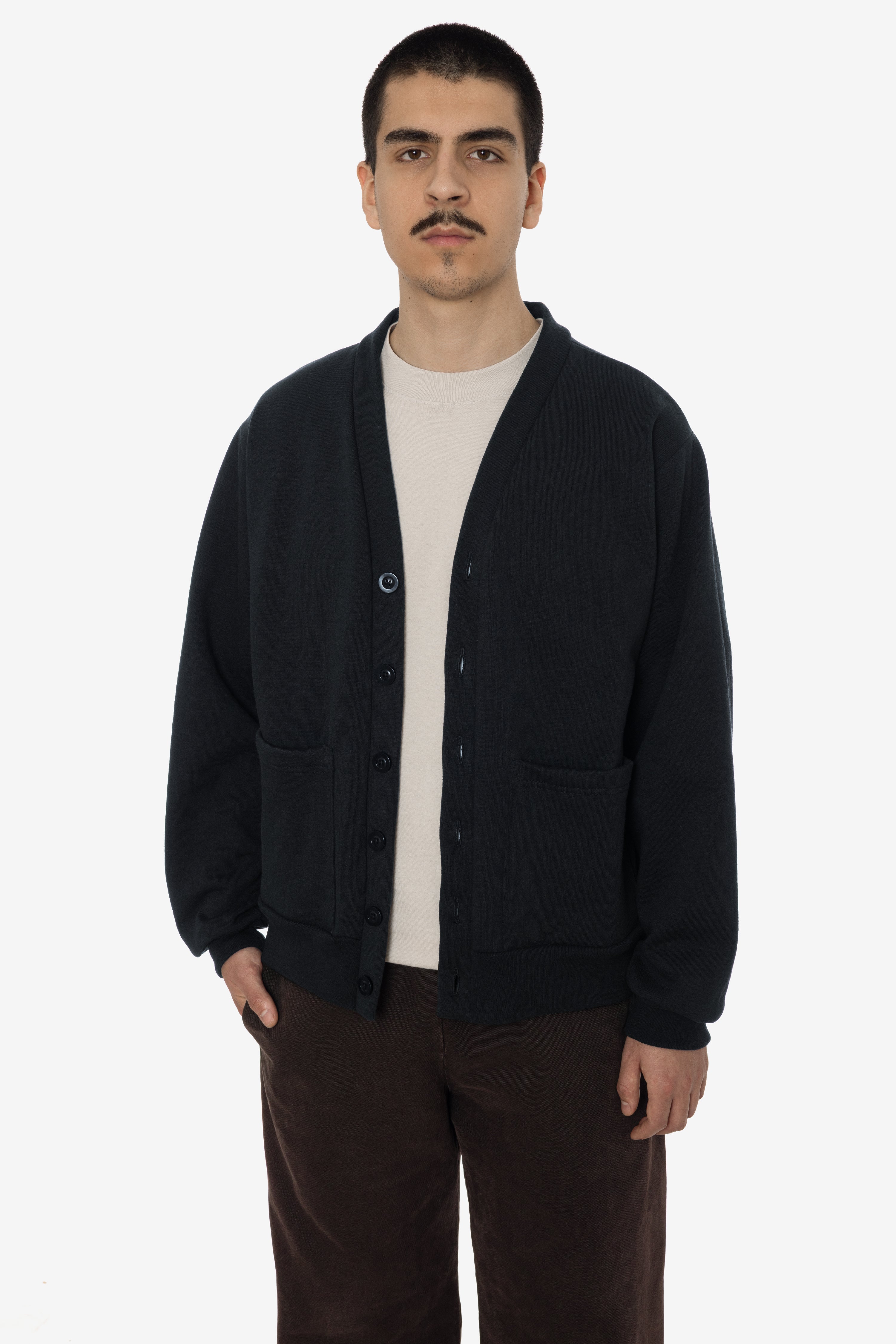 HF-43 - Heavy Fleece Cardigan – Los Angeles Apparel