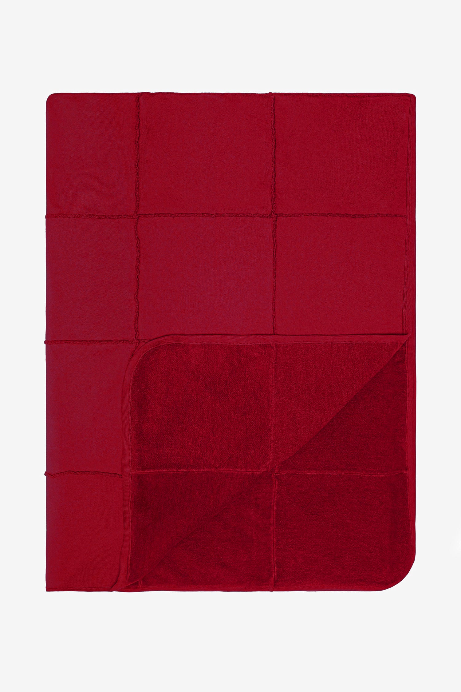 LA Apparel Garment Dye Heavy Fleece Quilted Blanket