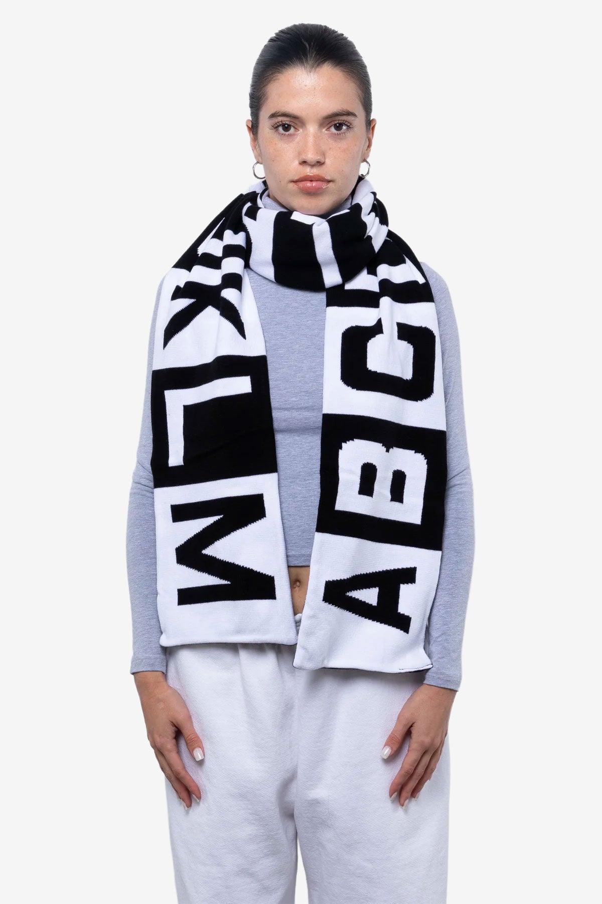 JQSCARF04 - Alphabet Scarf – Los Angeles Apparel