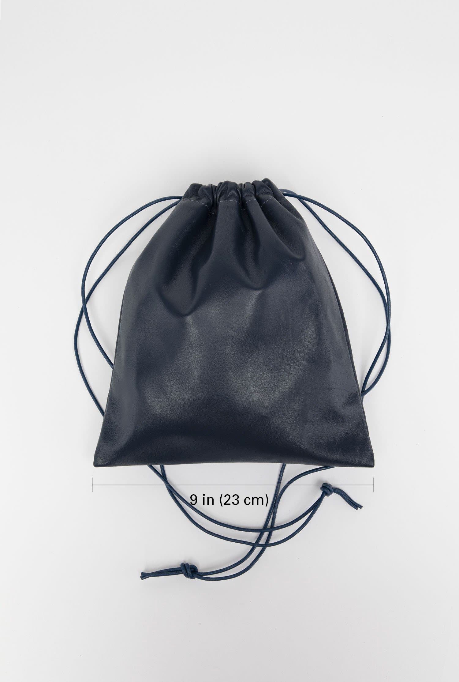 Leather string bag sale