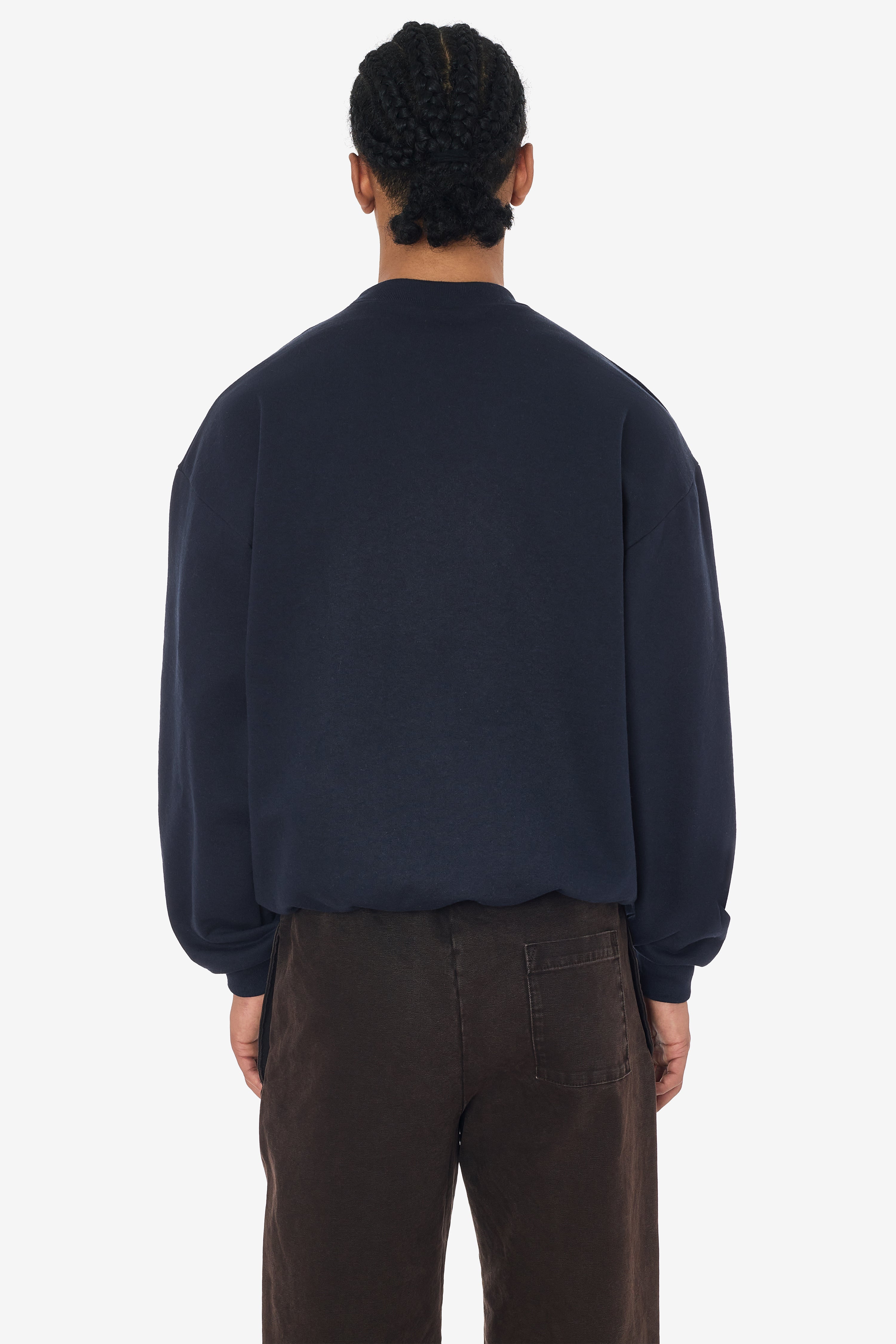 MWF1047 - 10 oz. Mid-weight Poly Cotton Fleece Wide Crewneck – Los