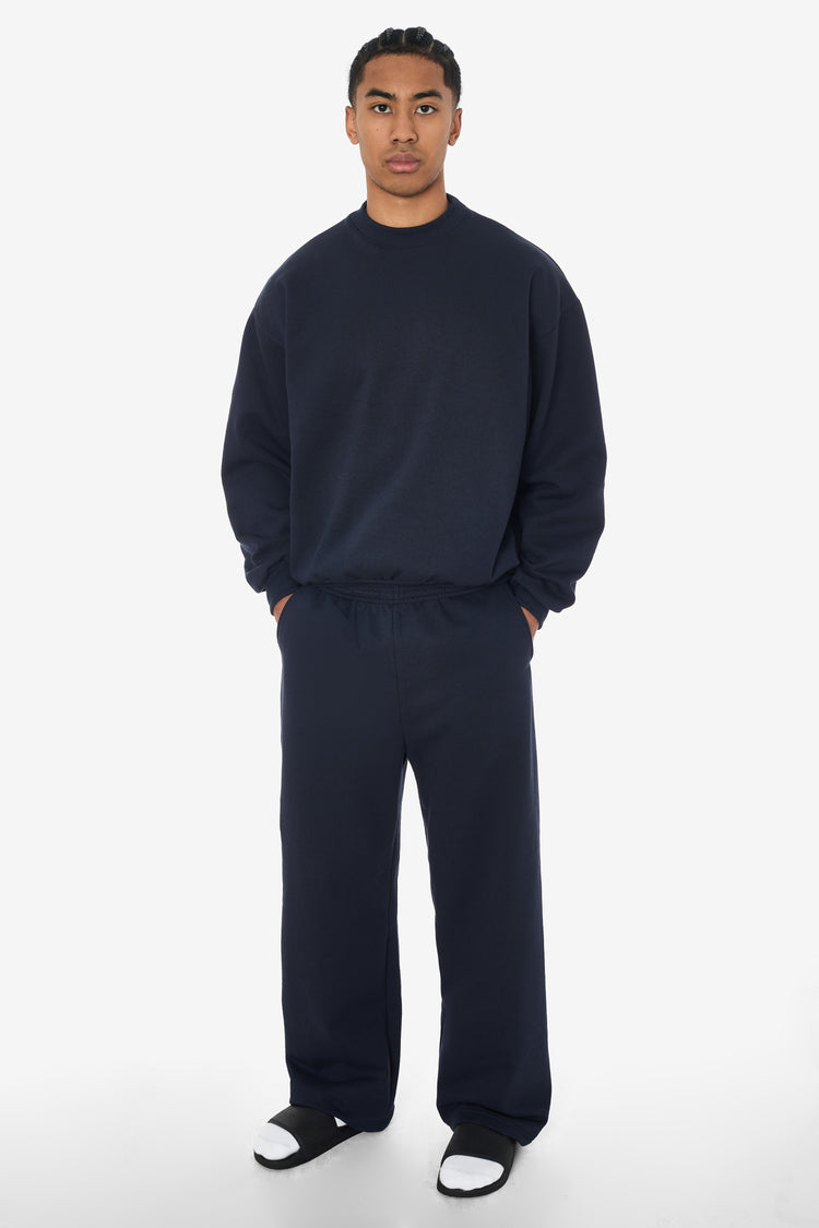MWF1047 - 10 oz. Mid-weight Poly Cotton Fleece Wide Crewneck