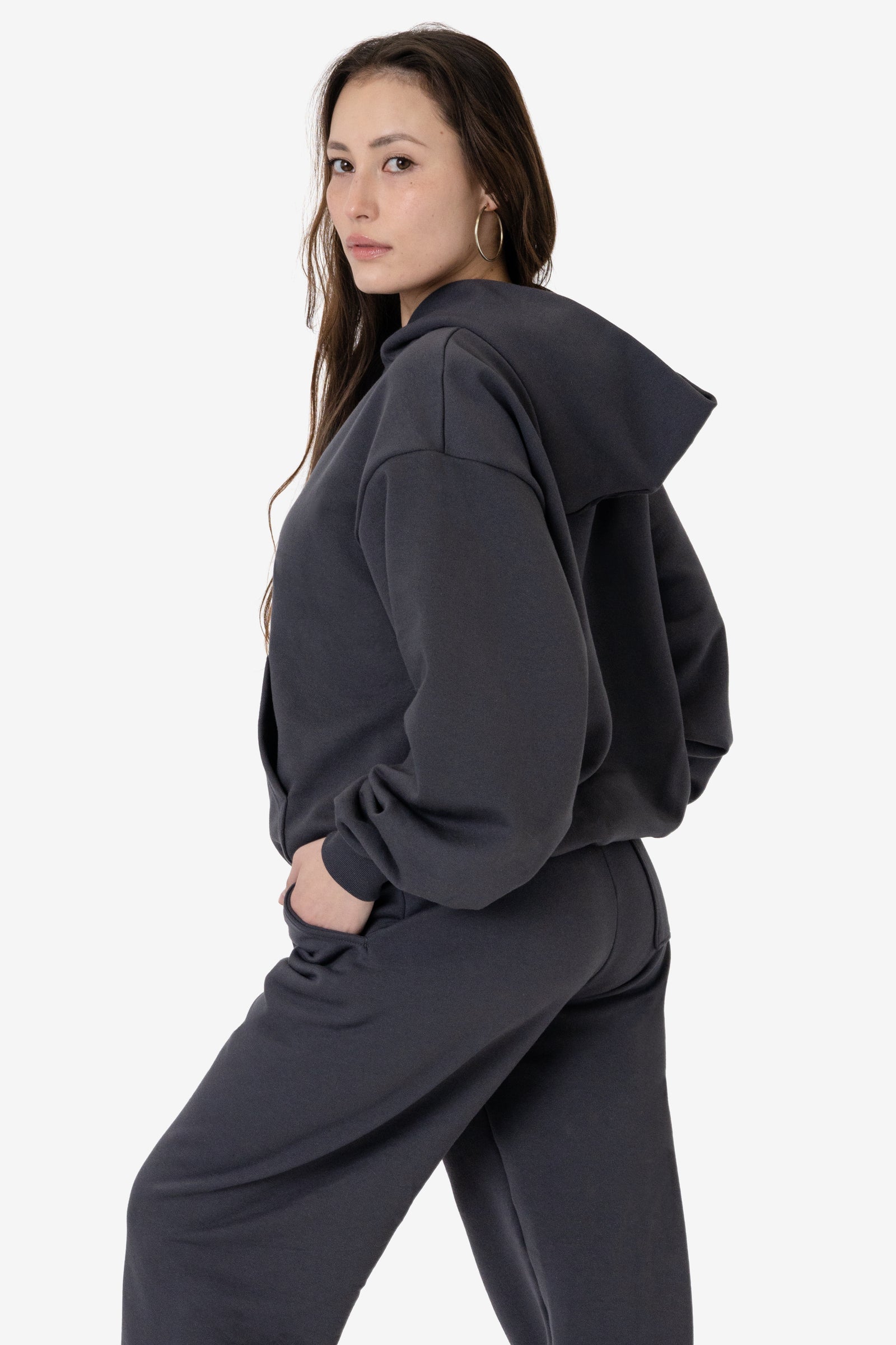 Polyester Rayon Fleece Hoodie