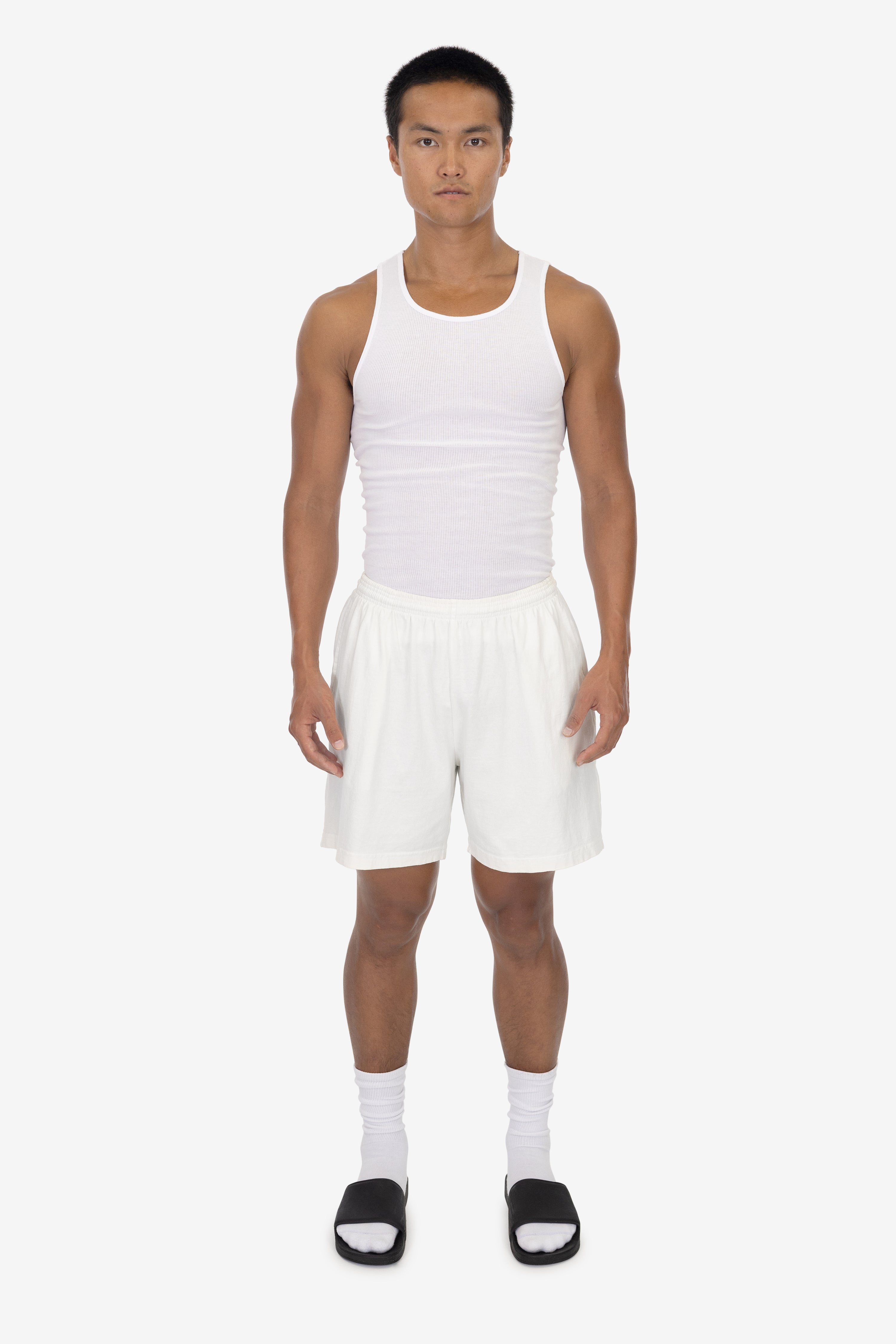 1241GD Mid-Length Heavy Jersey Shorts – Los Angeles Apparel