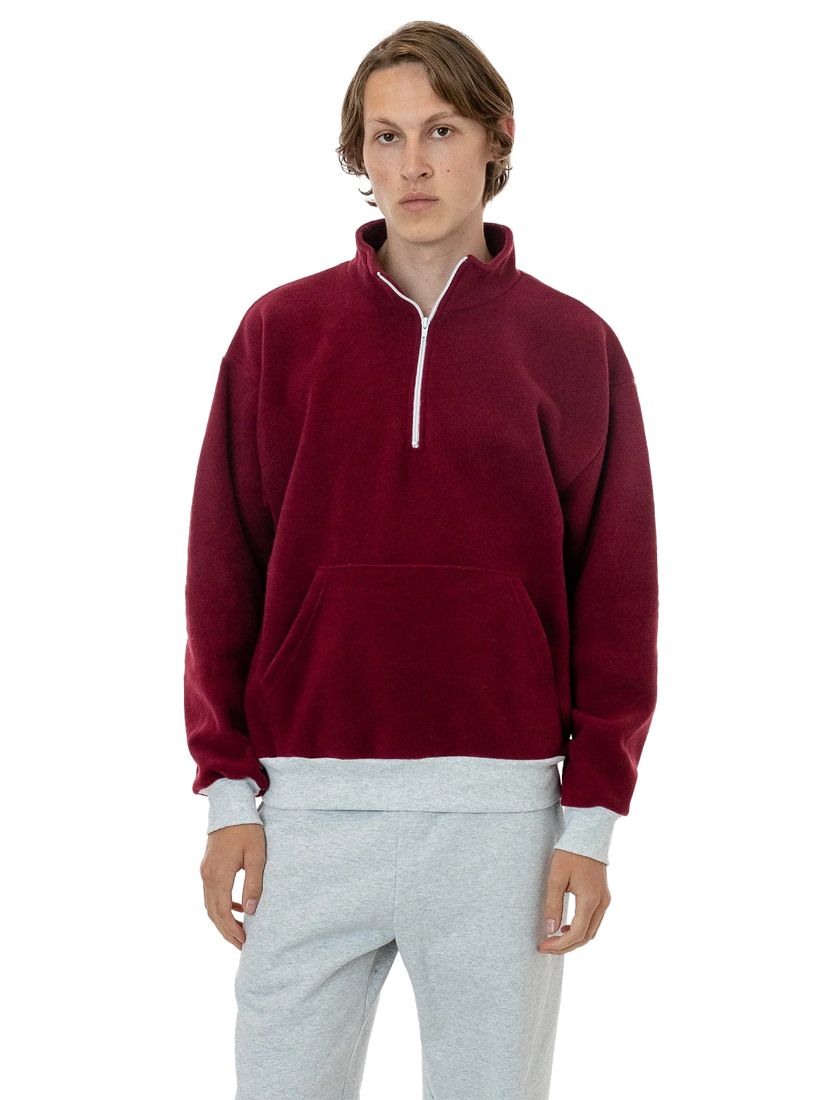PF408 - Polar Fleece Half Zip Pullover – Los Angeles Apparel