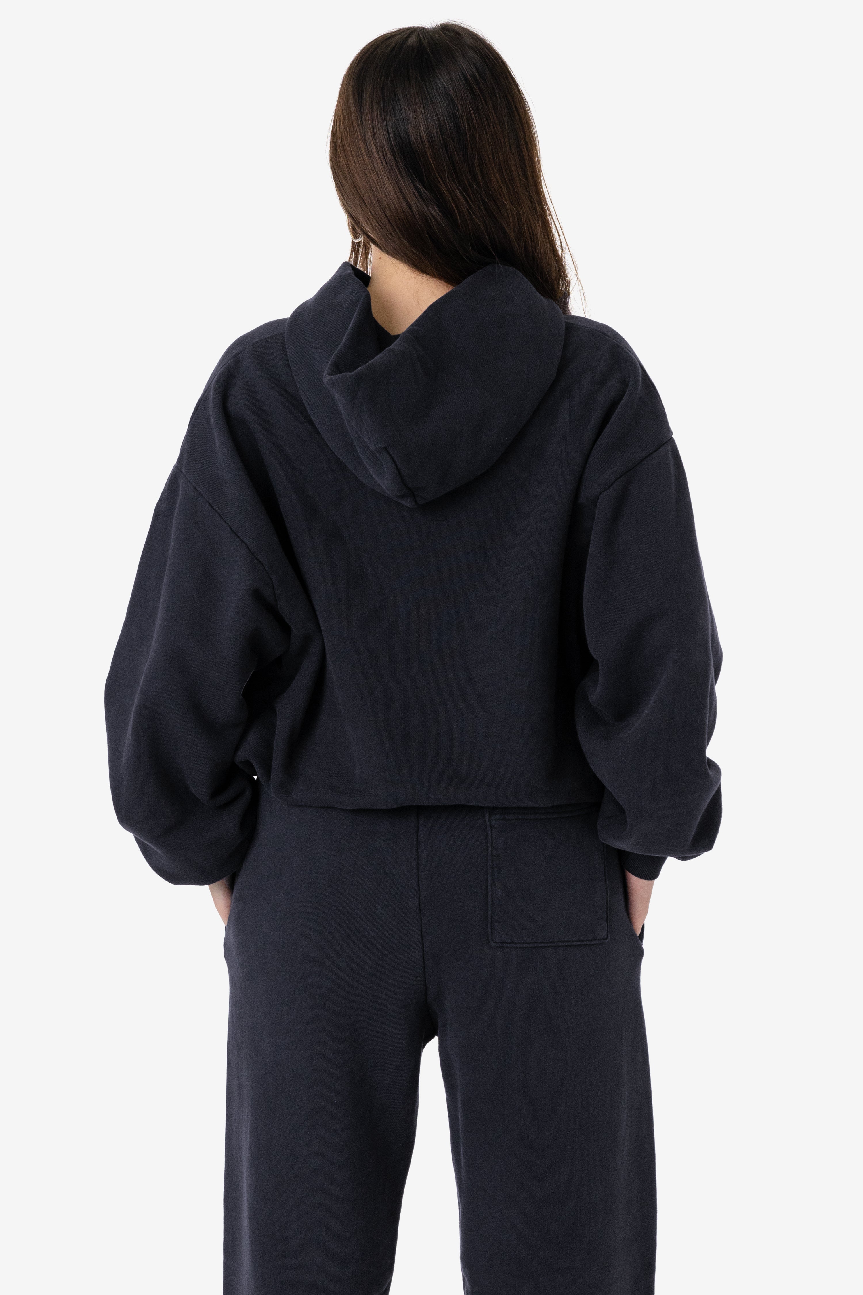 PLU09GD - 16oz. Garment Dye Plush Fleece Hooded Pullover Sweatshirt