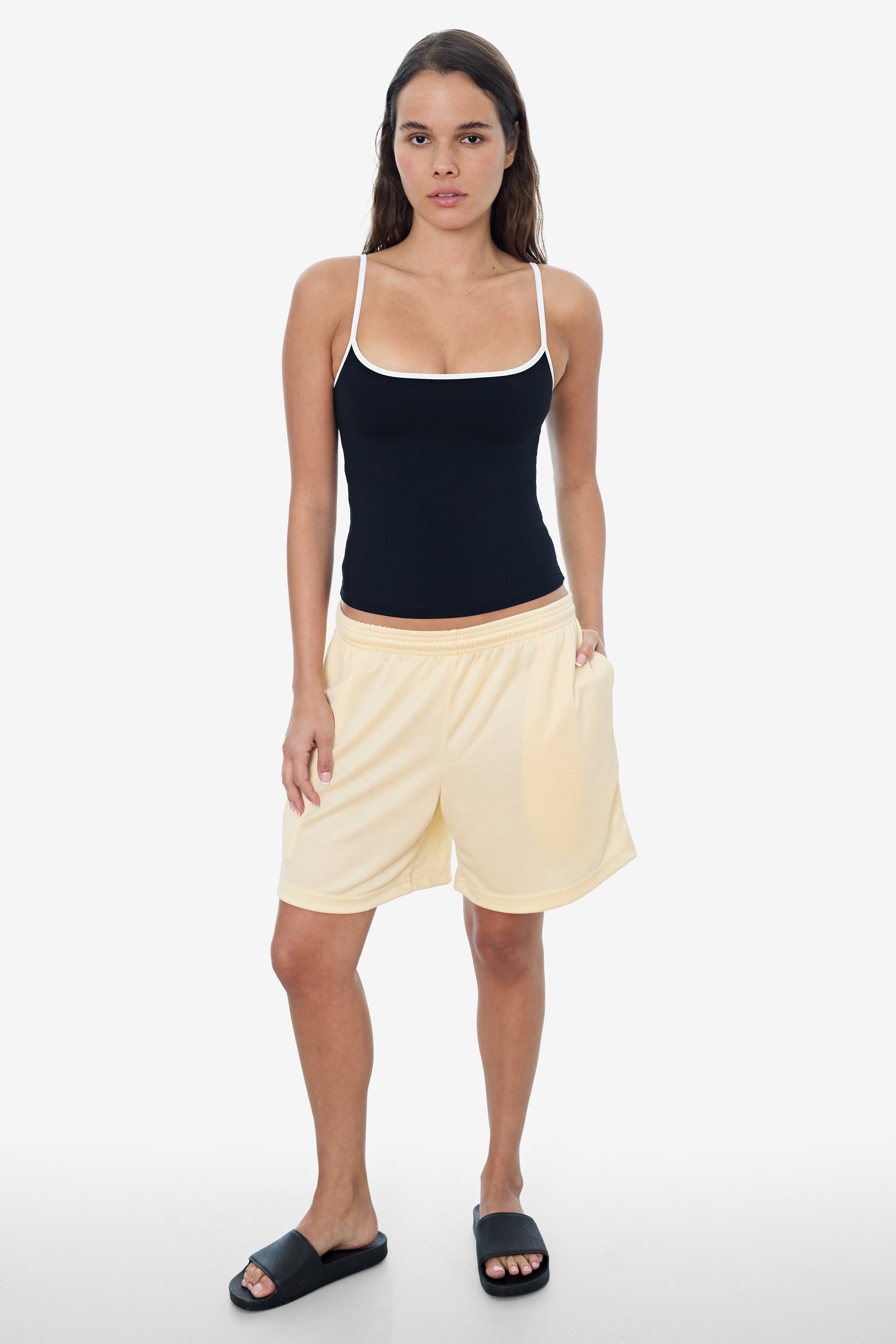 PPQ42 - Poly Pique Mesh Mid-Length Shorts – Los Angeles Apparel