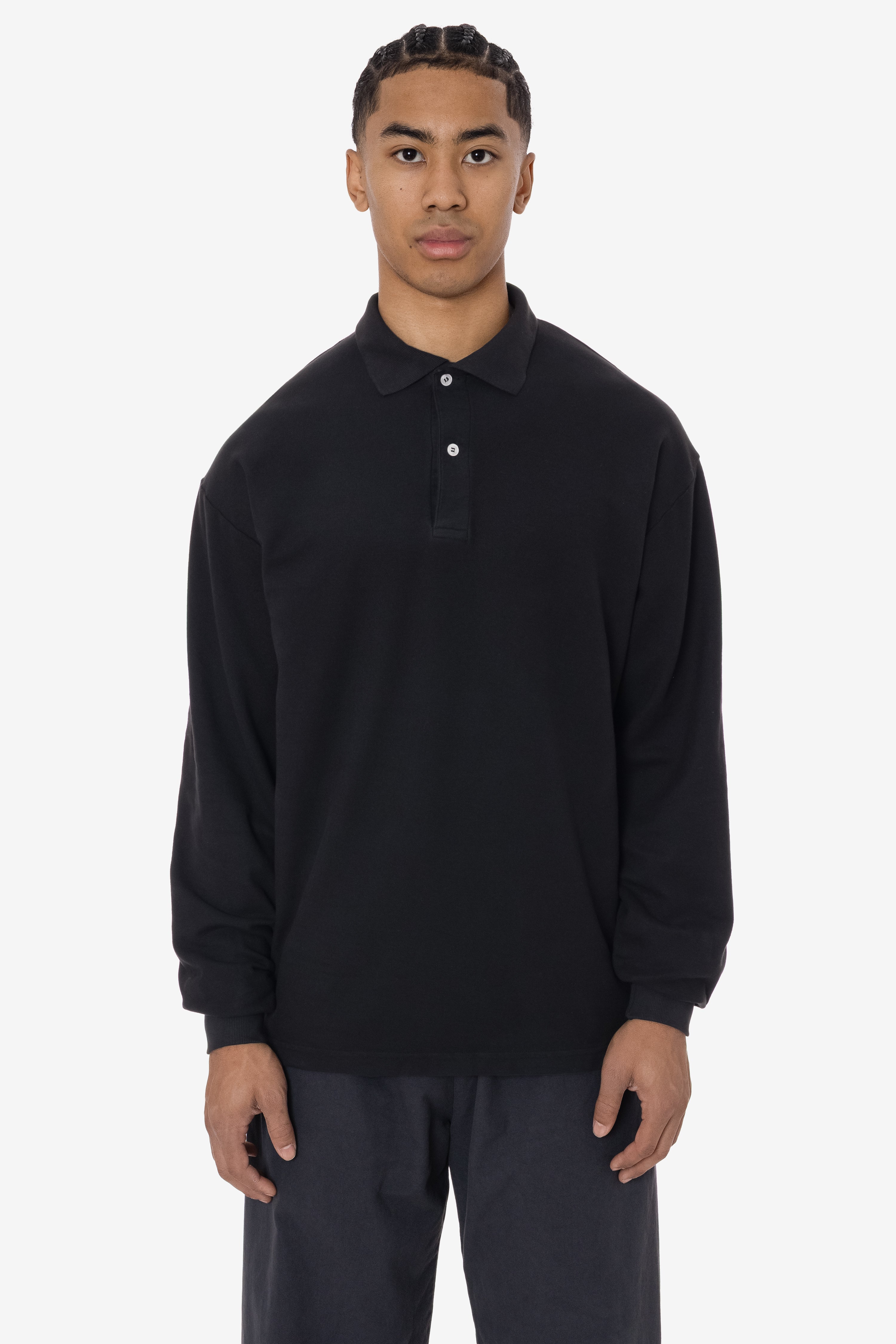 PQ24417GD - Long Sleeve Pique Polo – Los Angeles Apparel