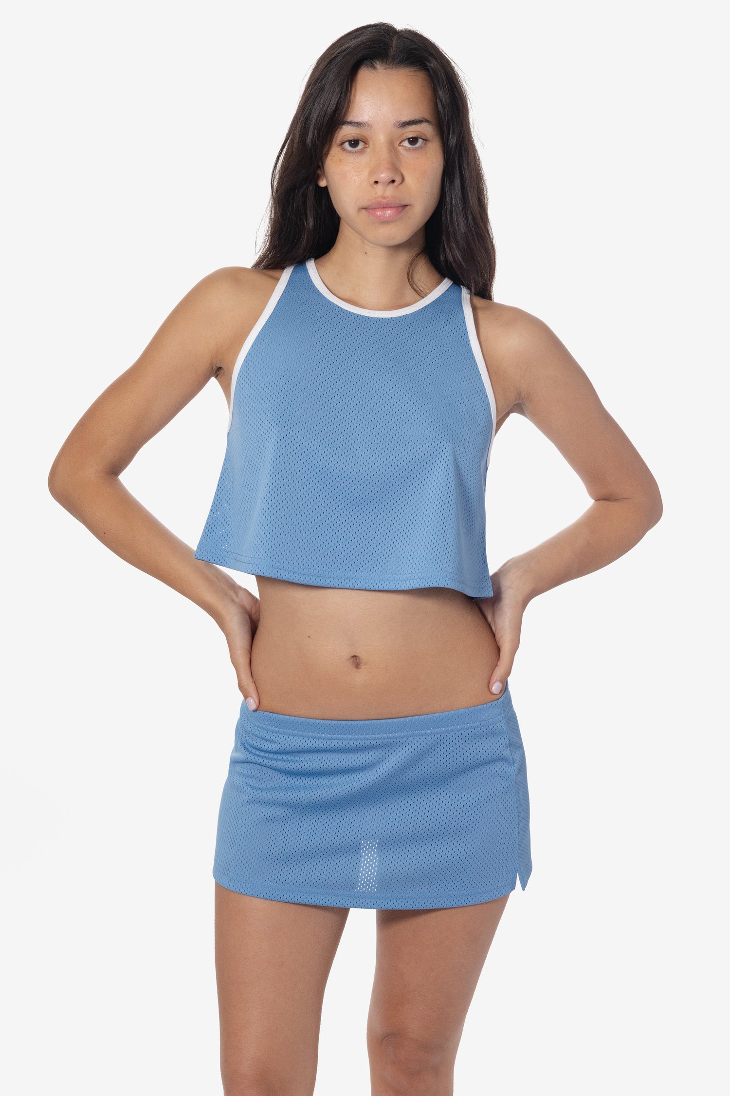 Columbia blue/white