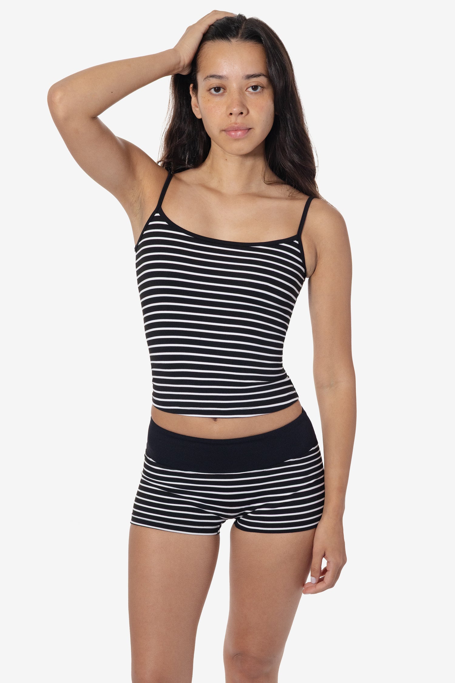 Black/White Activewear Stripe/Black