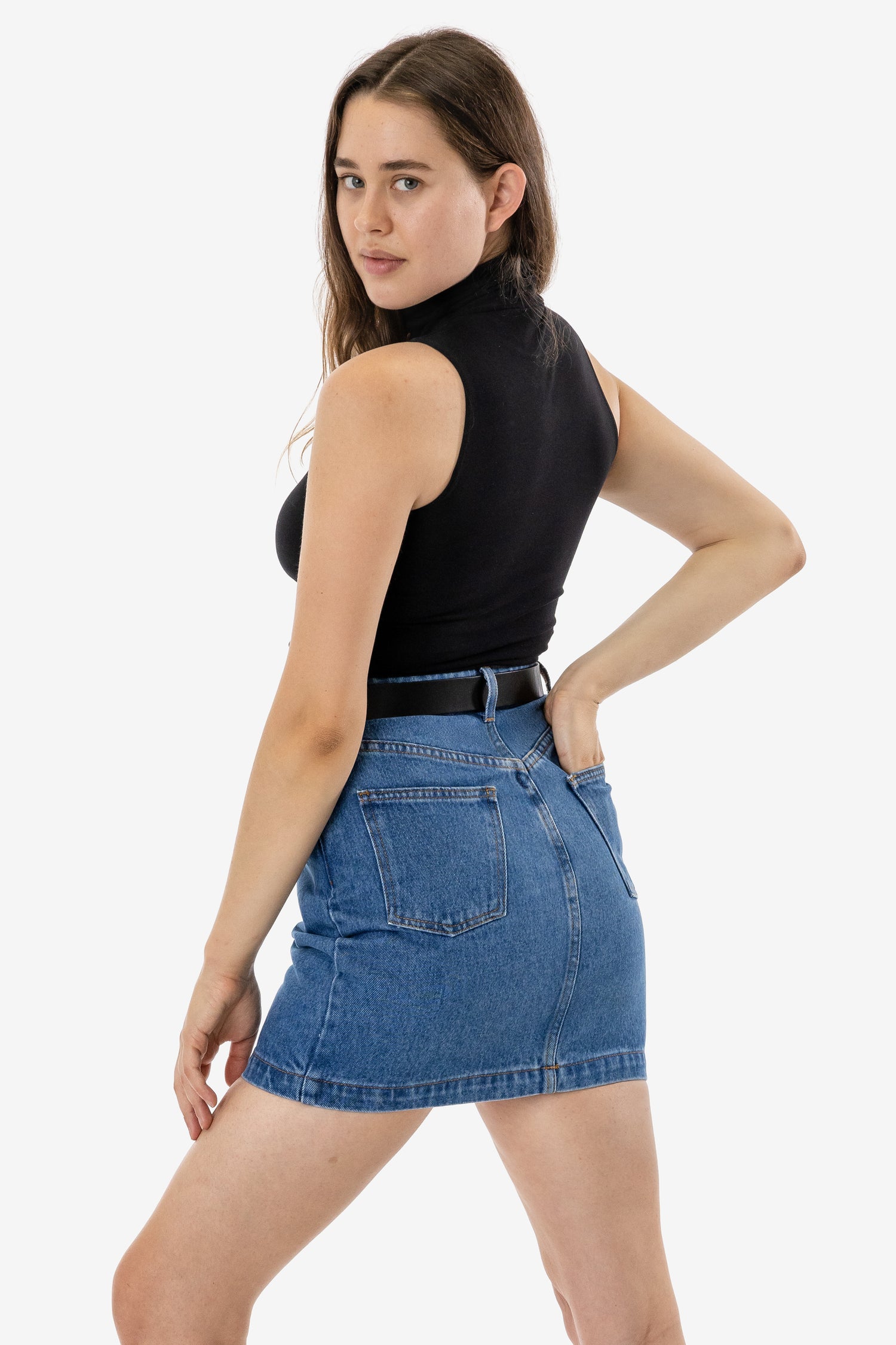 Denim Days Micro Mini Skirt Set - Medium Wash