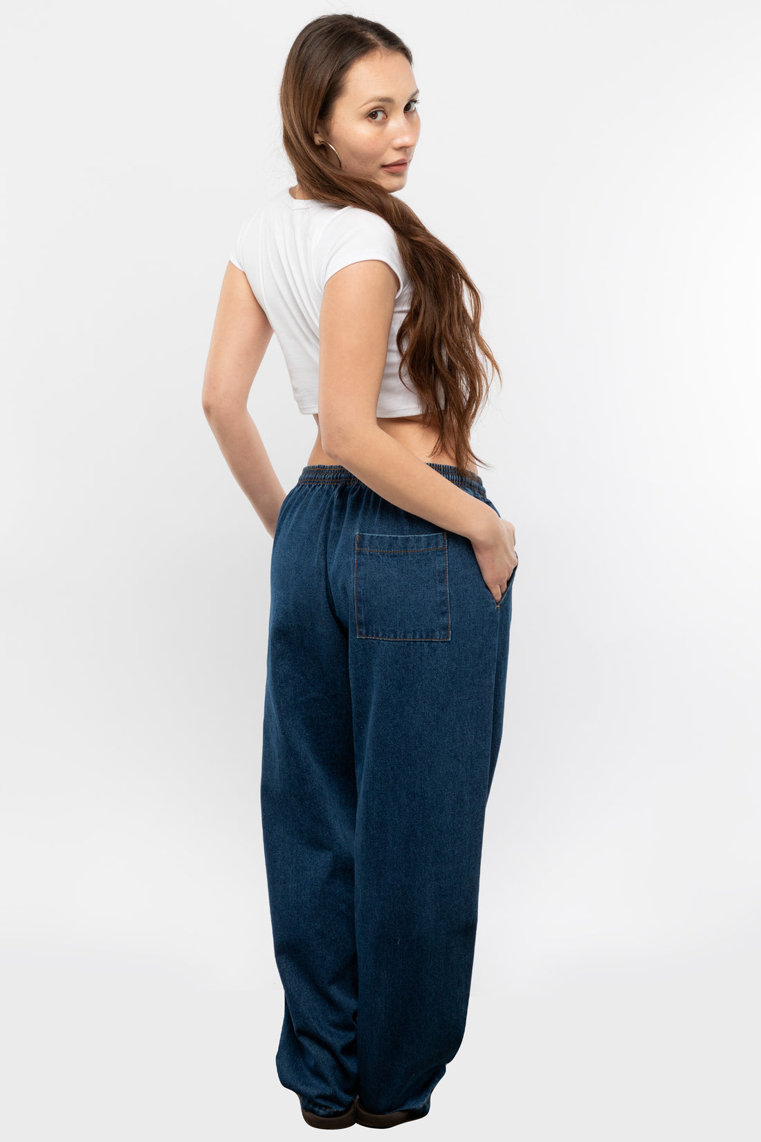 Revenge Embroidered Logo Denim Pant Black – Revenge Wide-leg Denim 