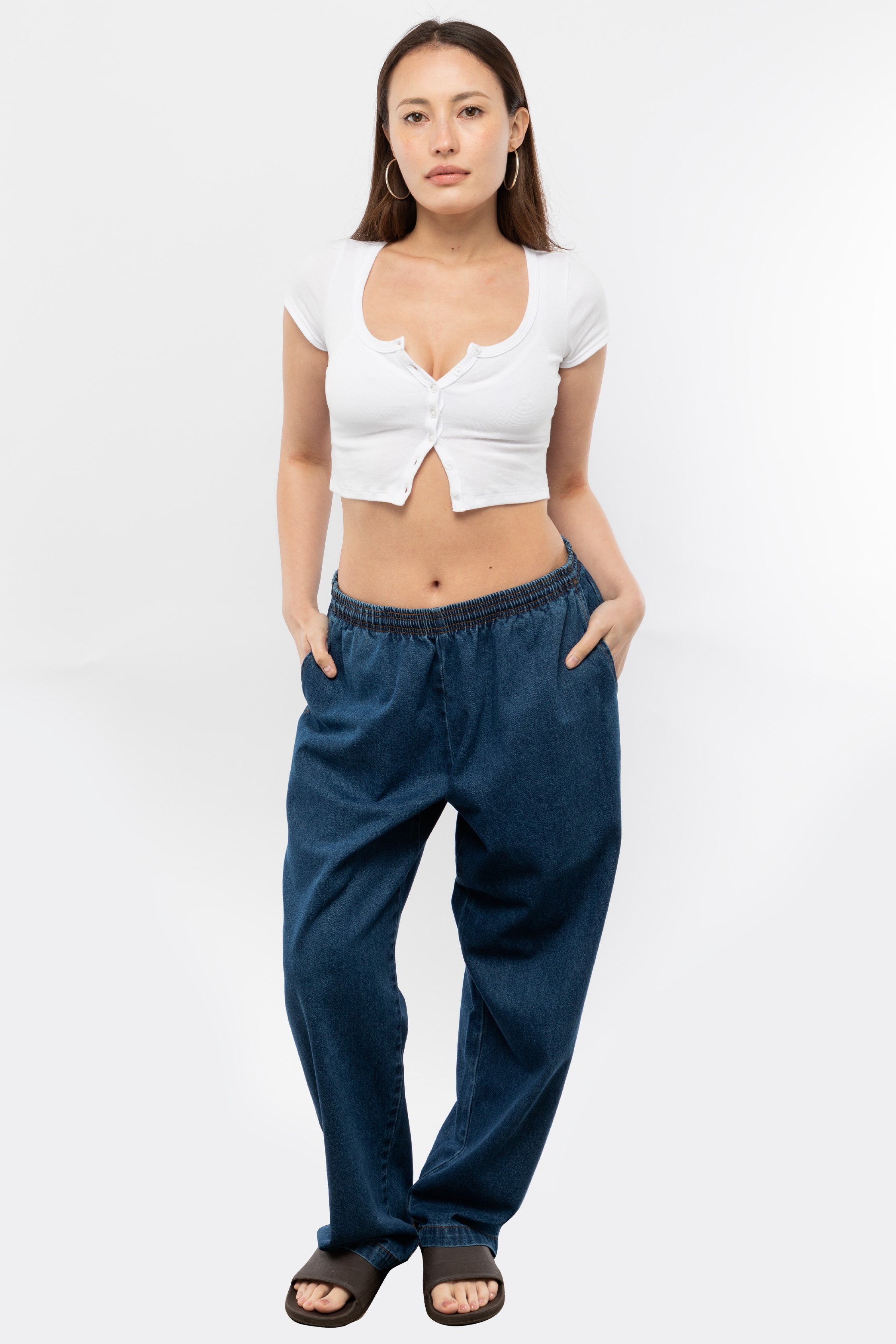 RDNW405 - Unisex Wide Leg Denim Pants